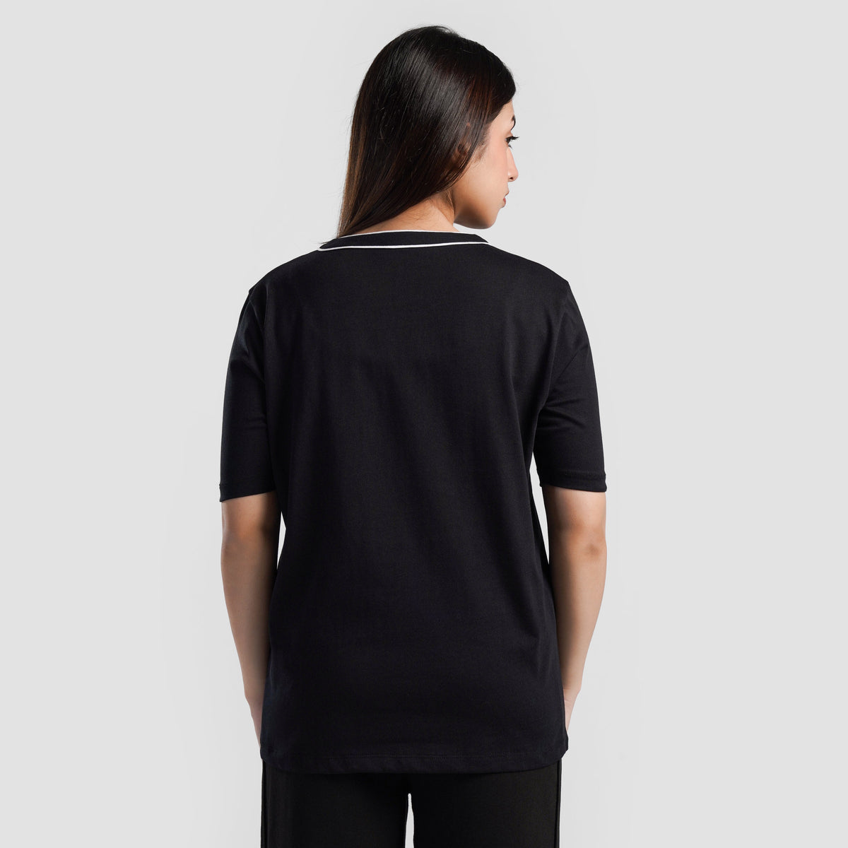 women gym t-shirt sportswear breathable workout tee back view Women T-Shirt Gymarmour Pakistan
