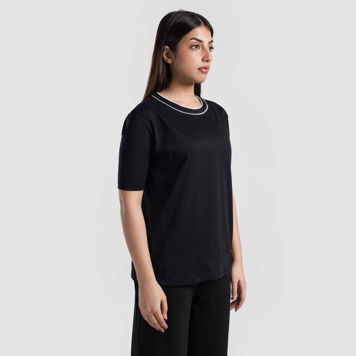 women gym t-shirt sportswear breathable workout tee side view Women T-Shirt GymArmour Pakistan