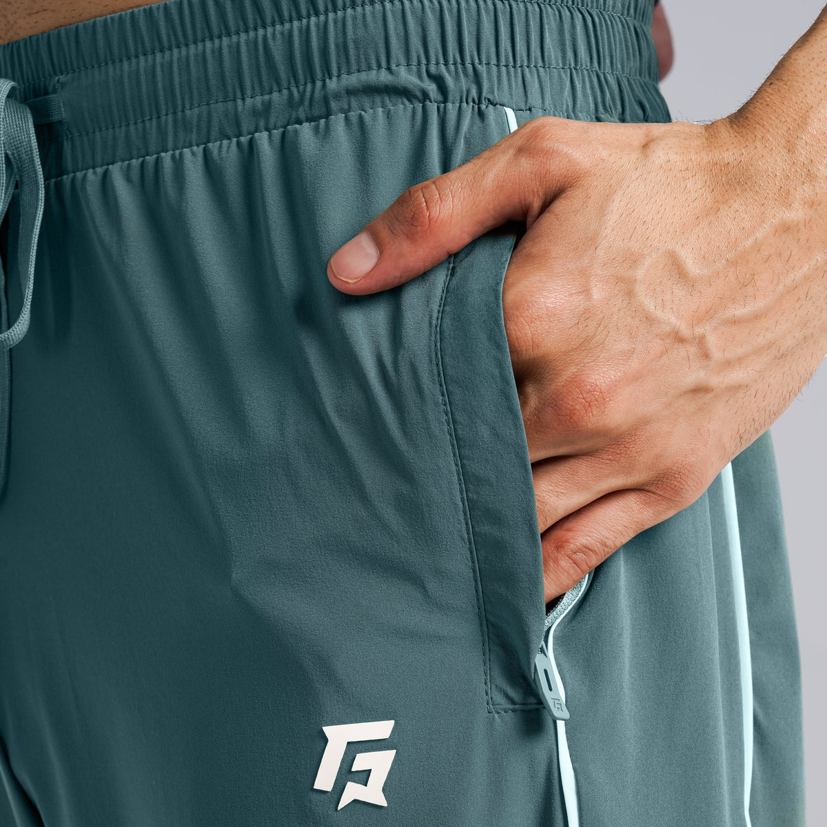 men gym trousers workout pants breathable fitness training bottoms fabric detail Men Gym Trousers GymArmour Pakistan