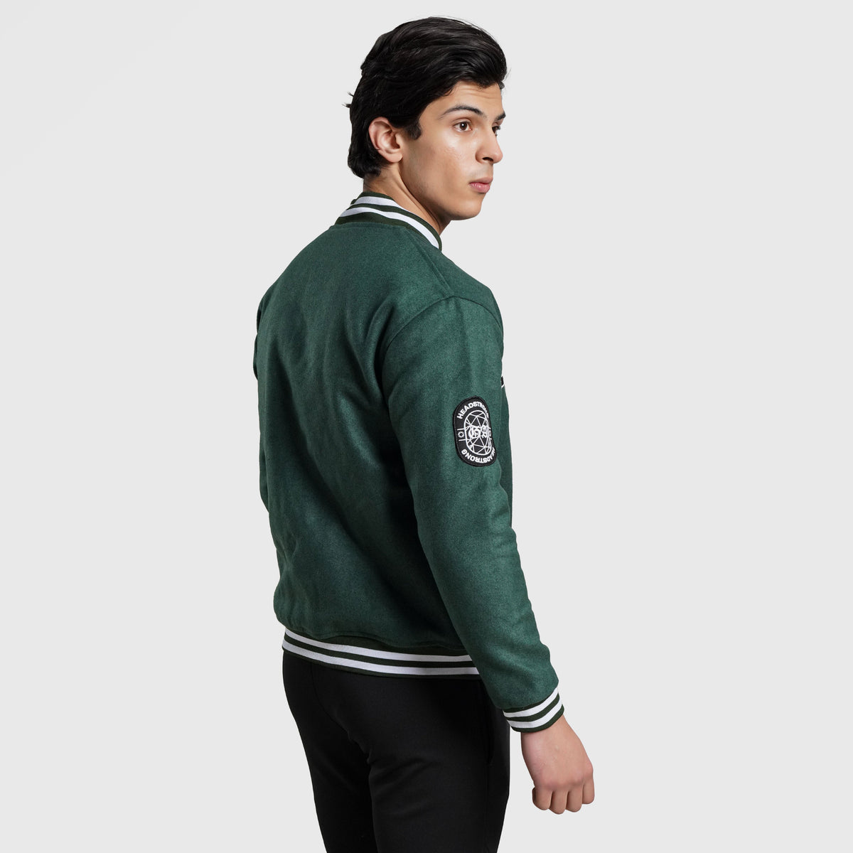 men track top zip gym jacket training outerwear side view Men Track Top Gymarmour Pakistan