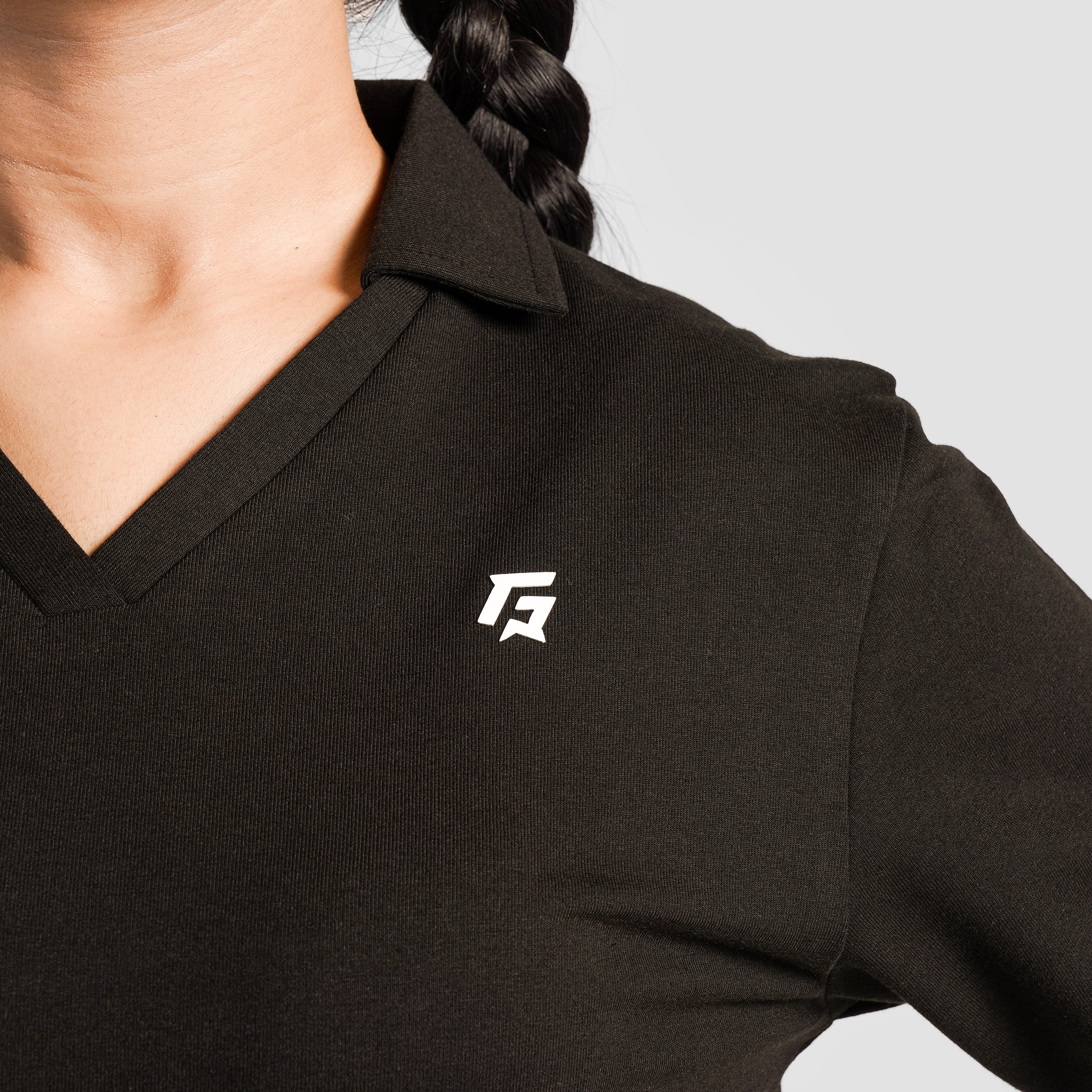 Tennis Polo Shirt (Black)