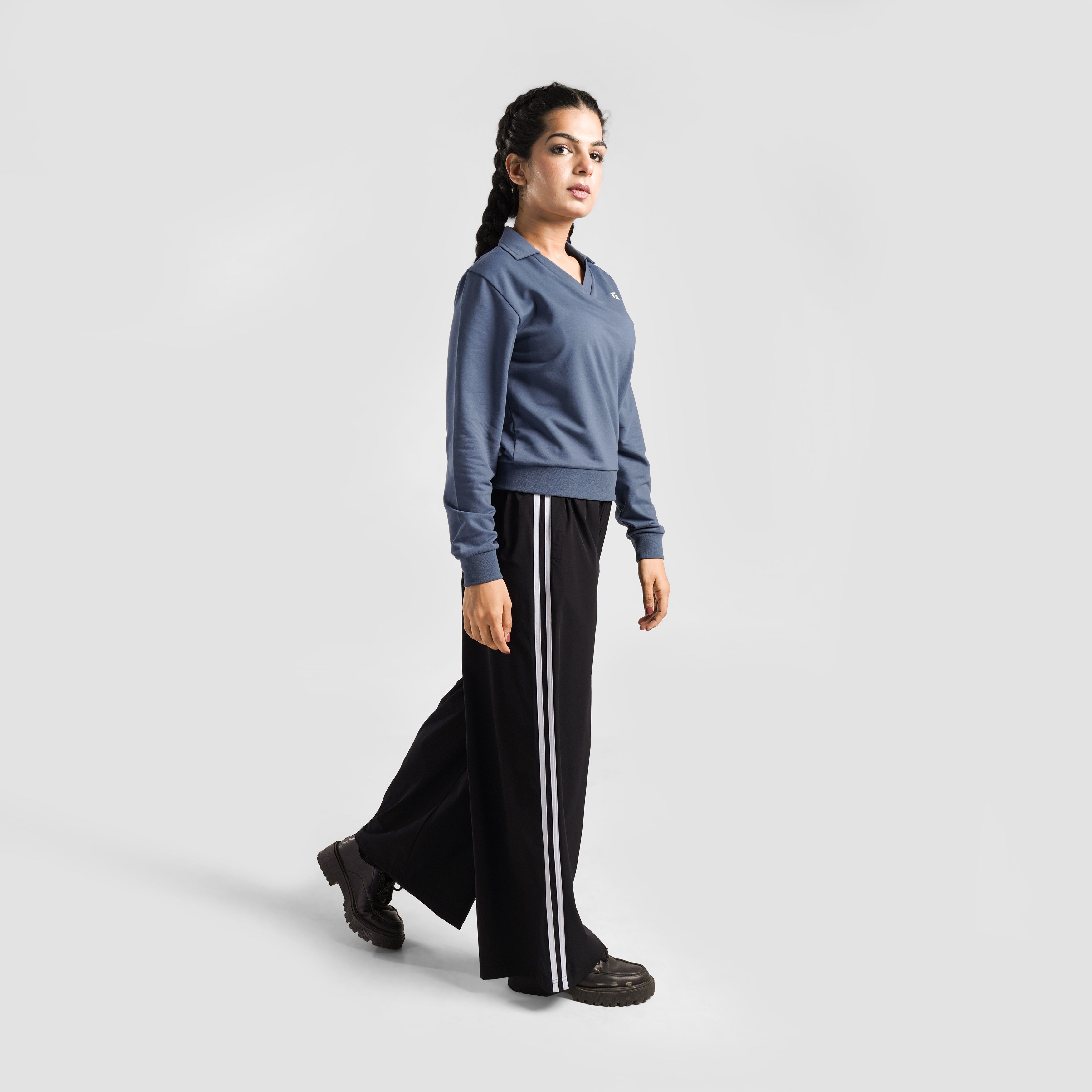 Dual Stripe Trousers (Black)