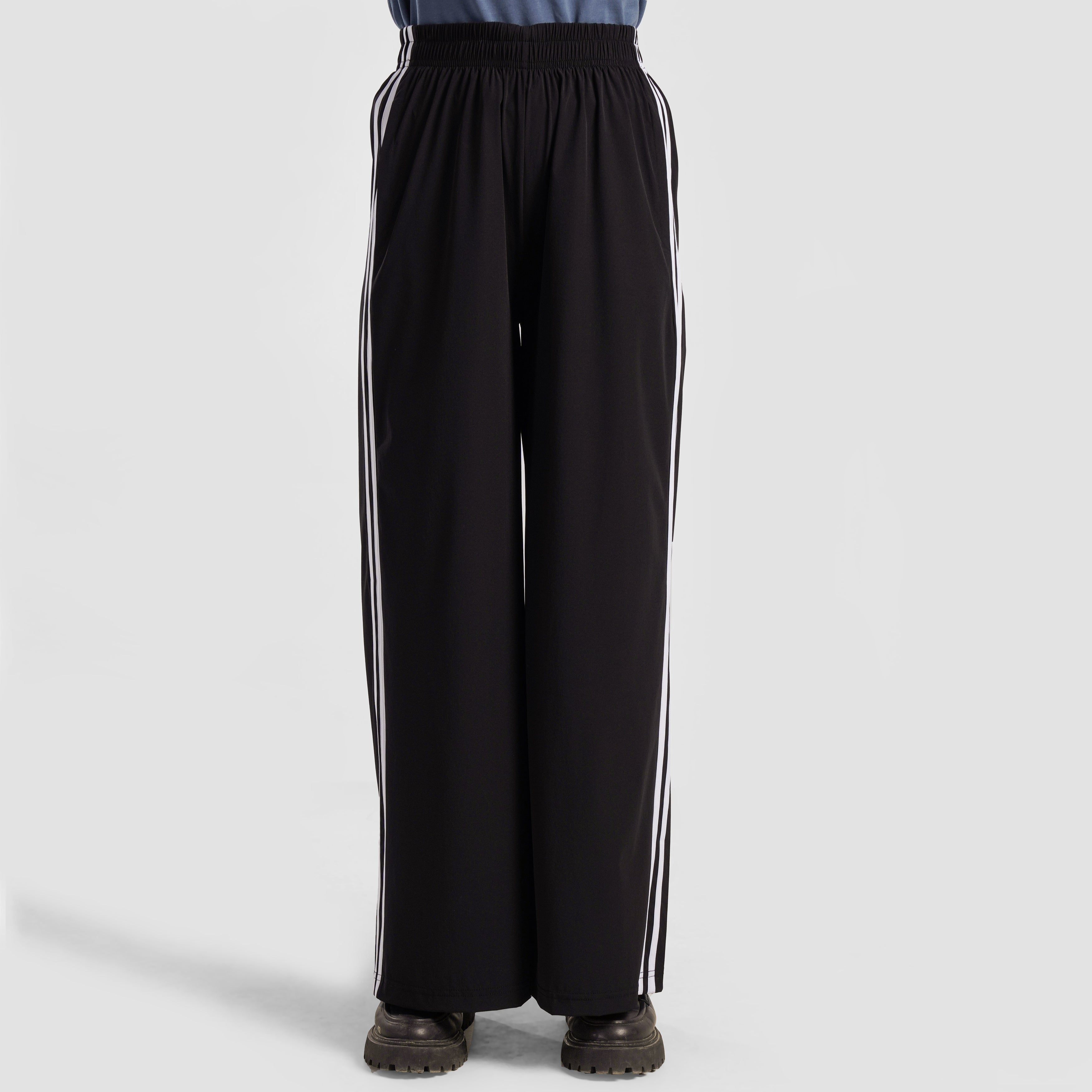 Dual Stripe Trousers (Black)