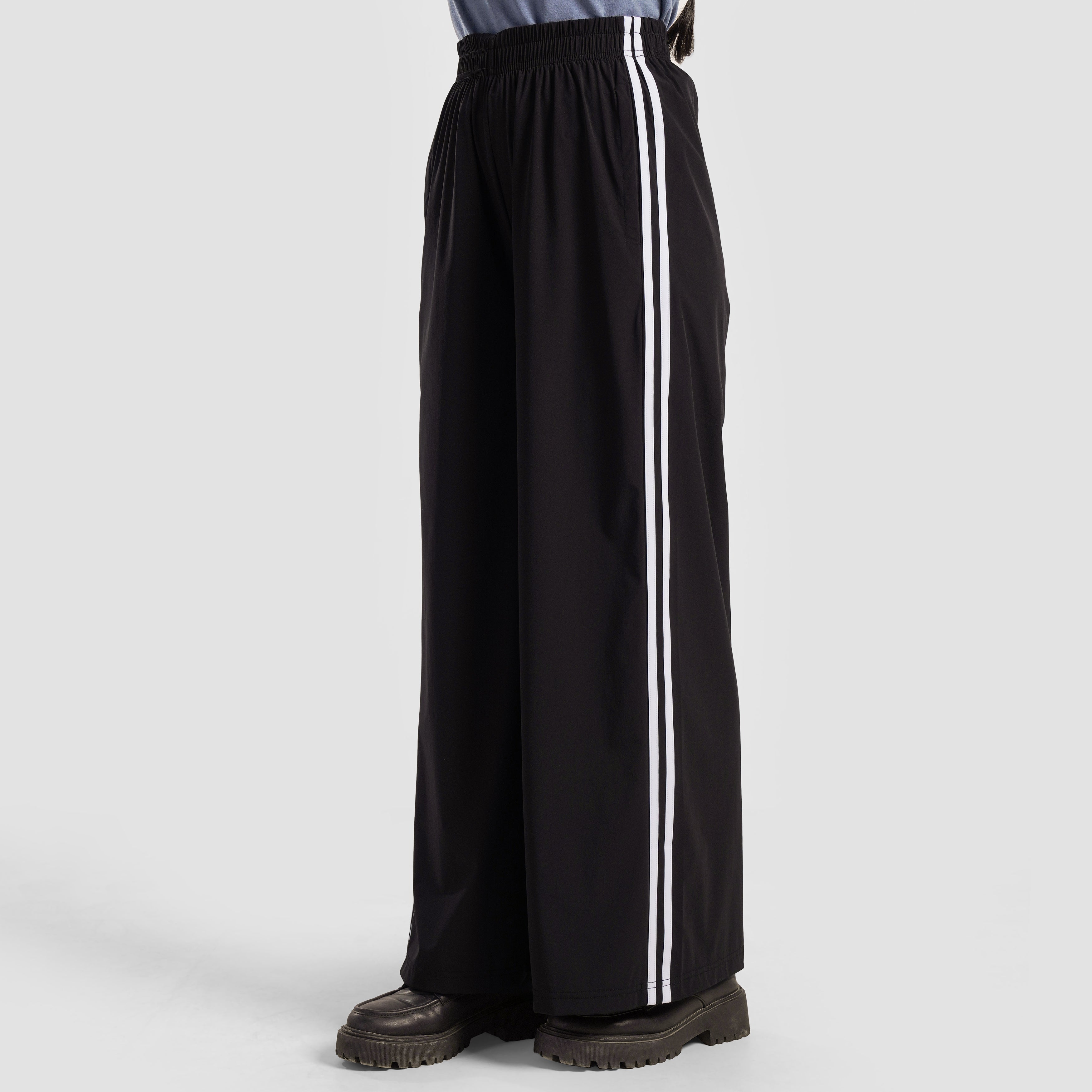 Dual Stripe Trousers (Black)