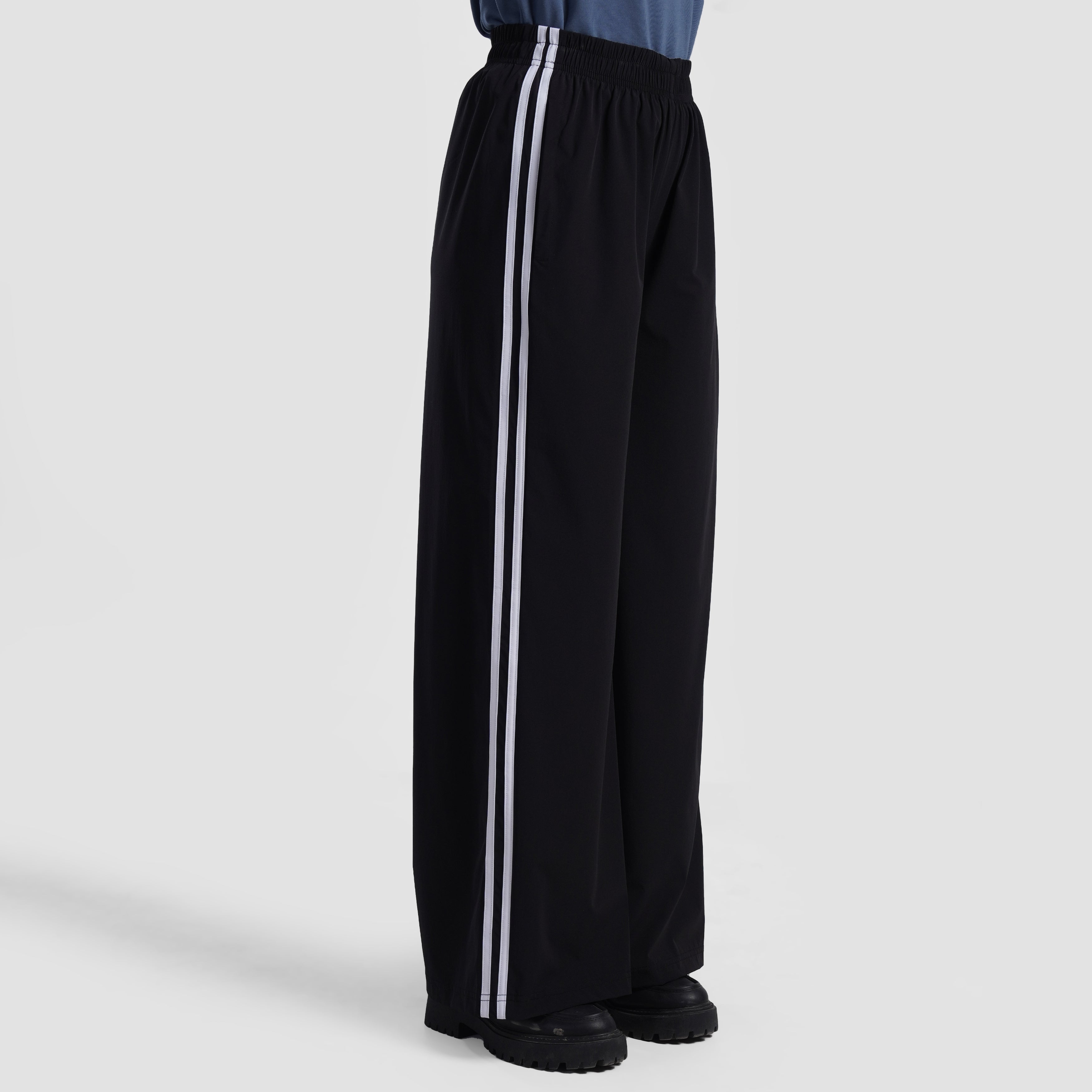 Dual Stripe Trousers (Black)