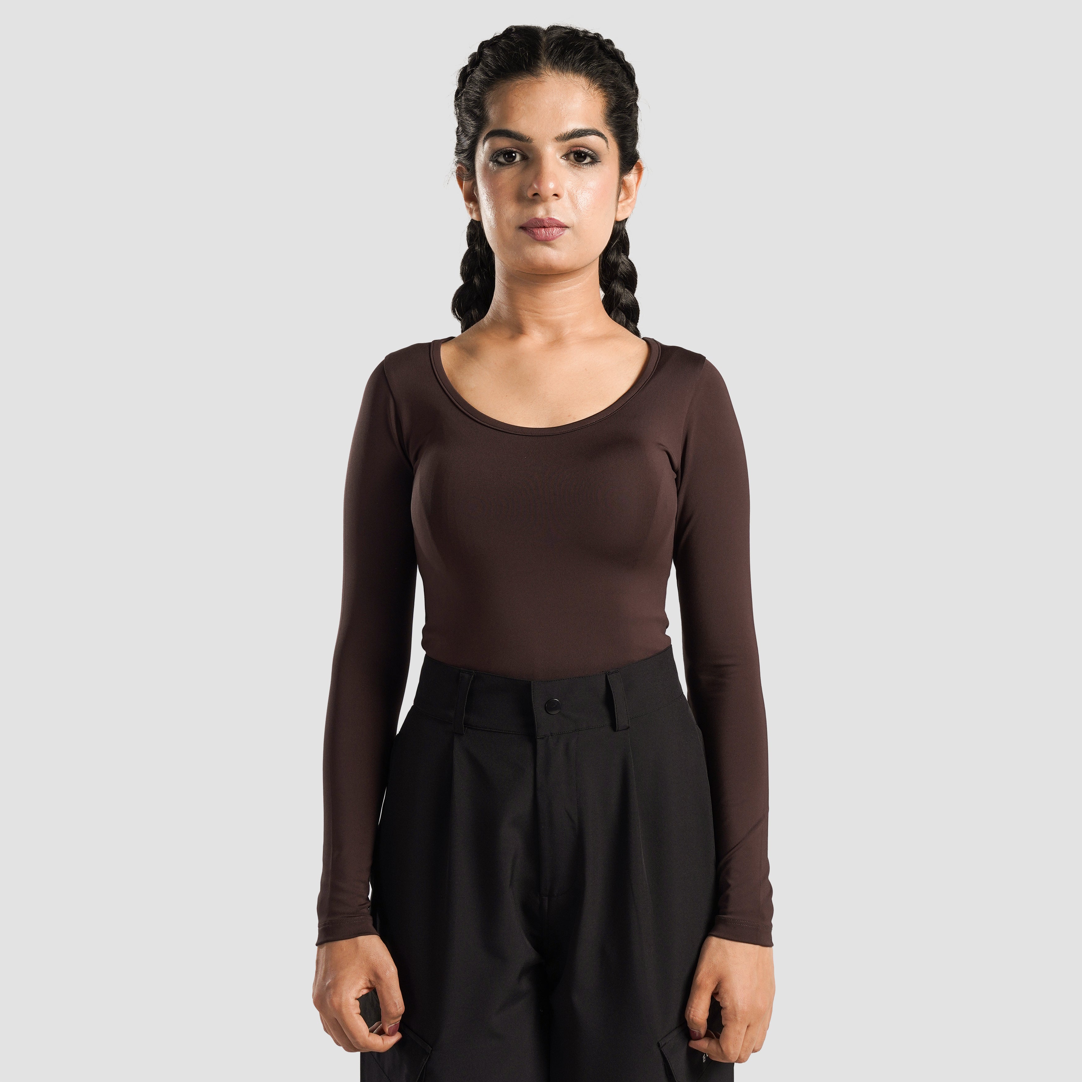 Full Sleeves BodySuit (Brown)