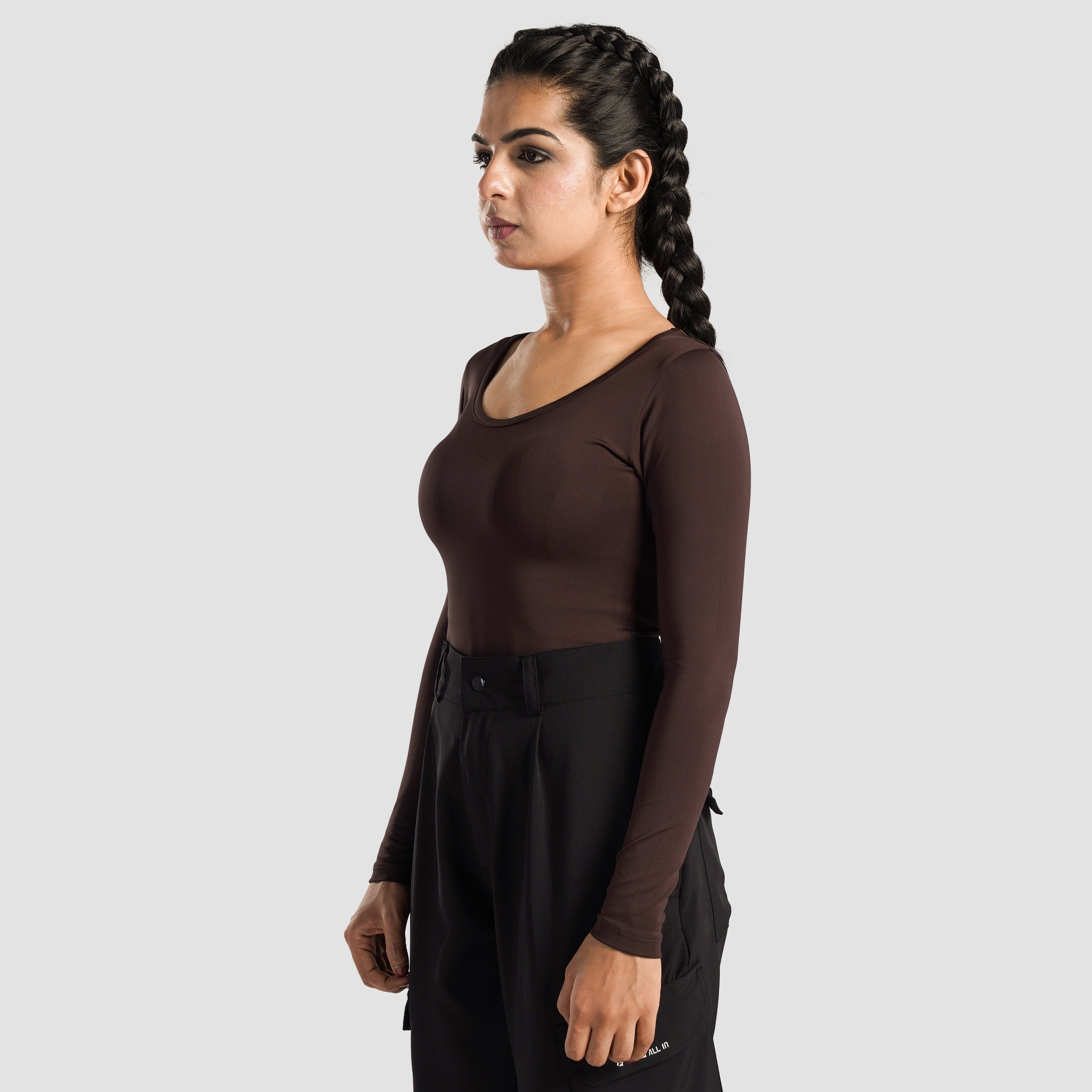 Full Sleeves BodySuit (Brown)