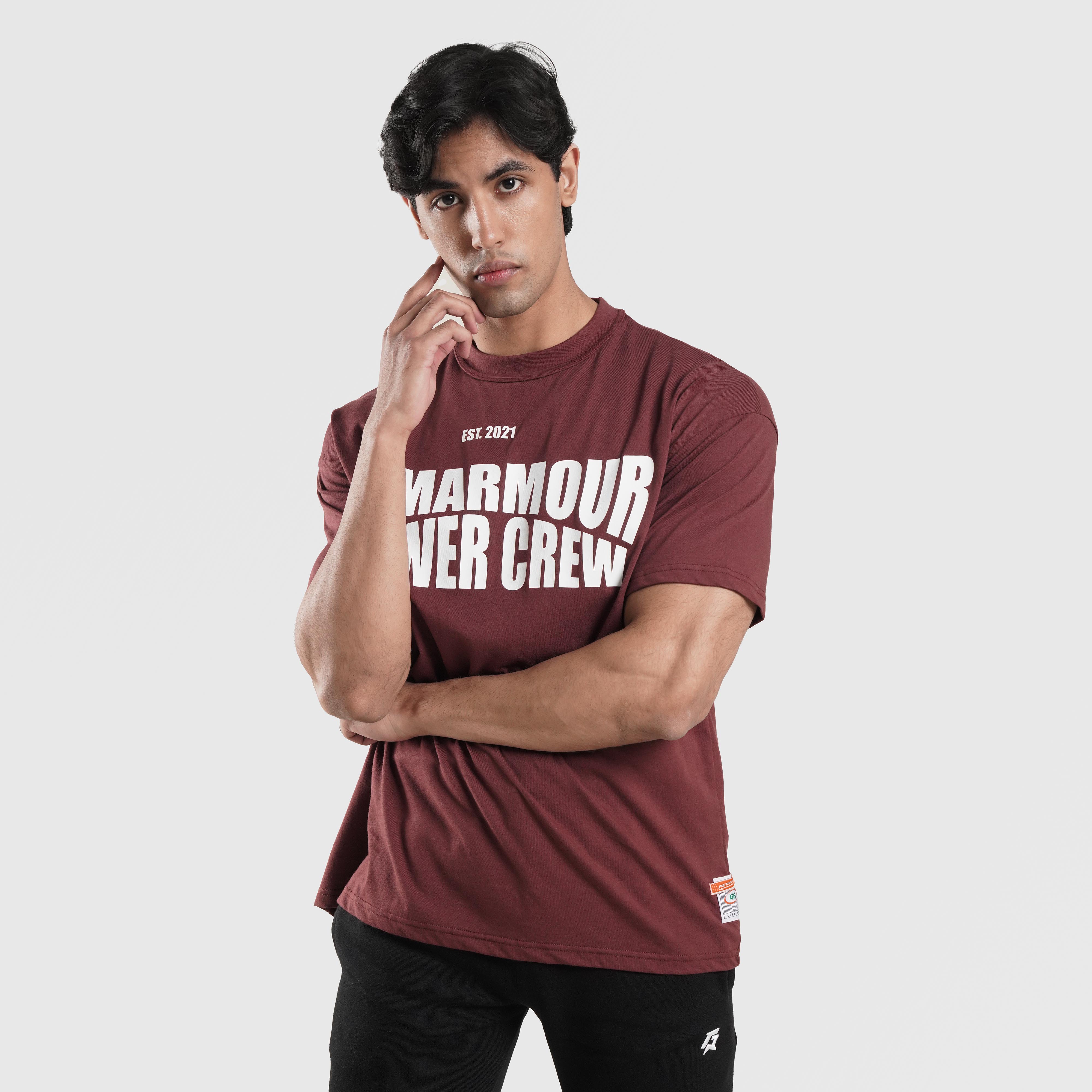 Power Crew Tee (Maroon)