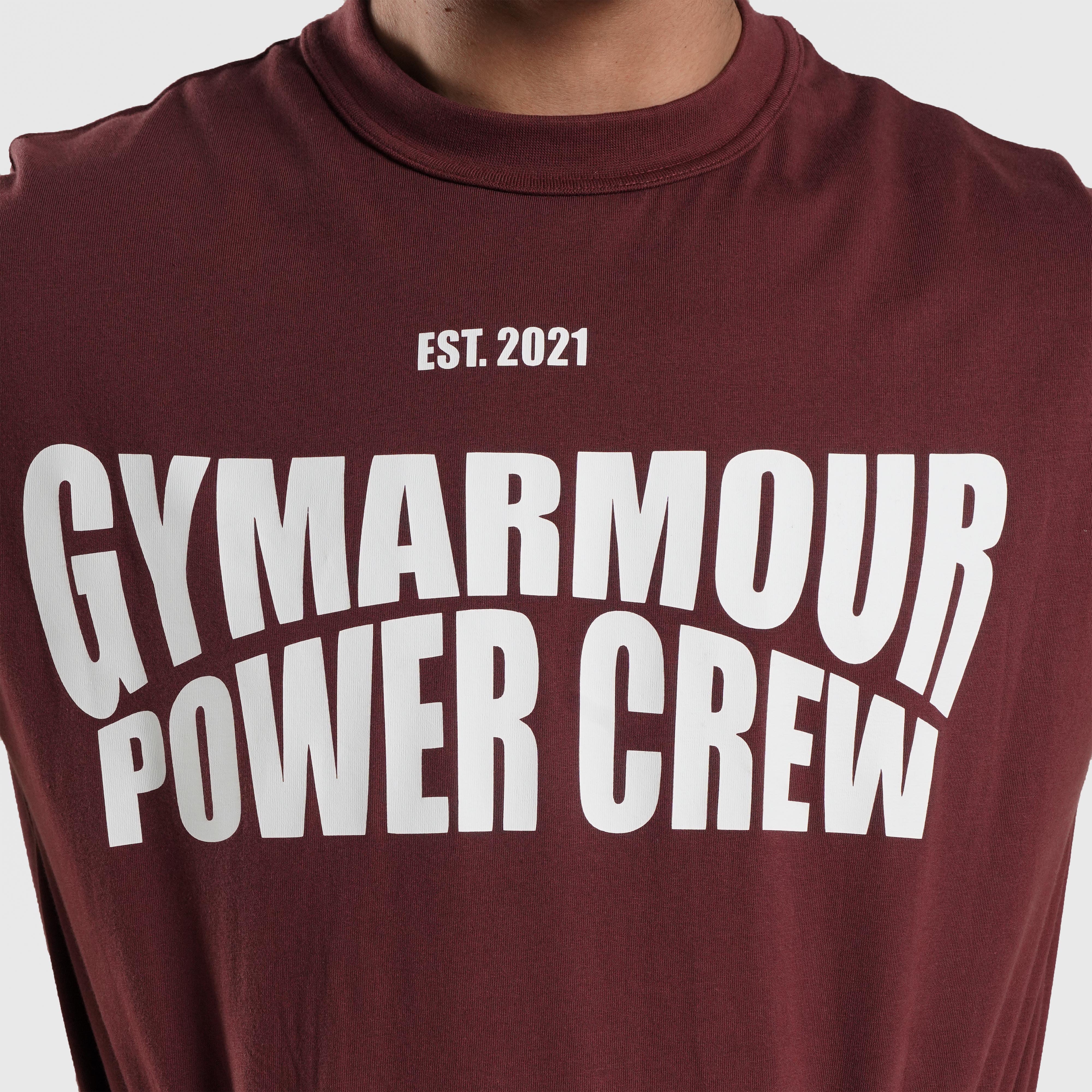 Power Crew Tee (Maroon)