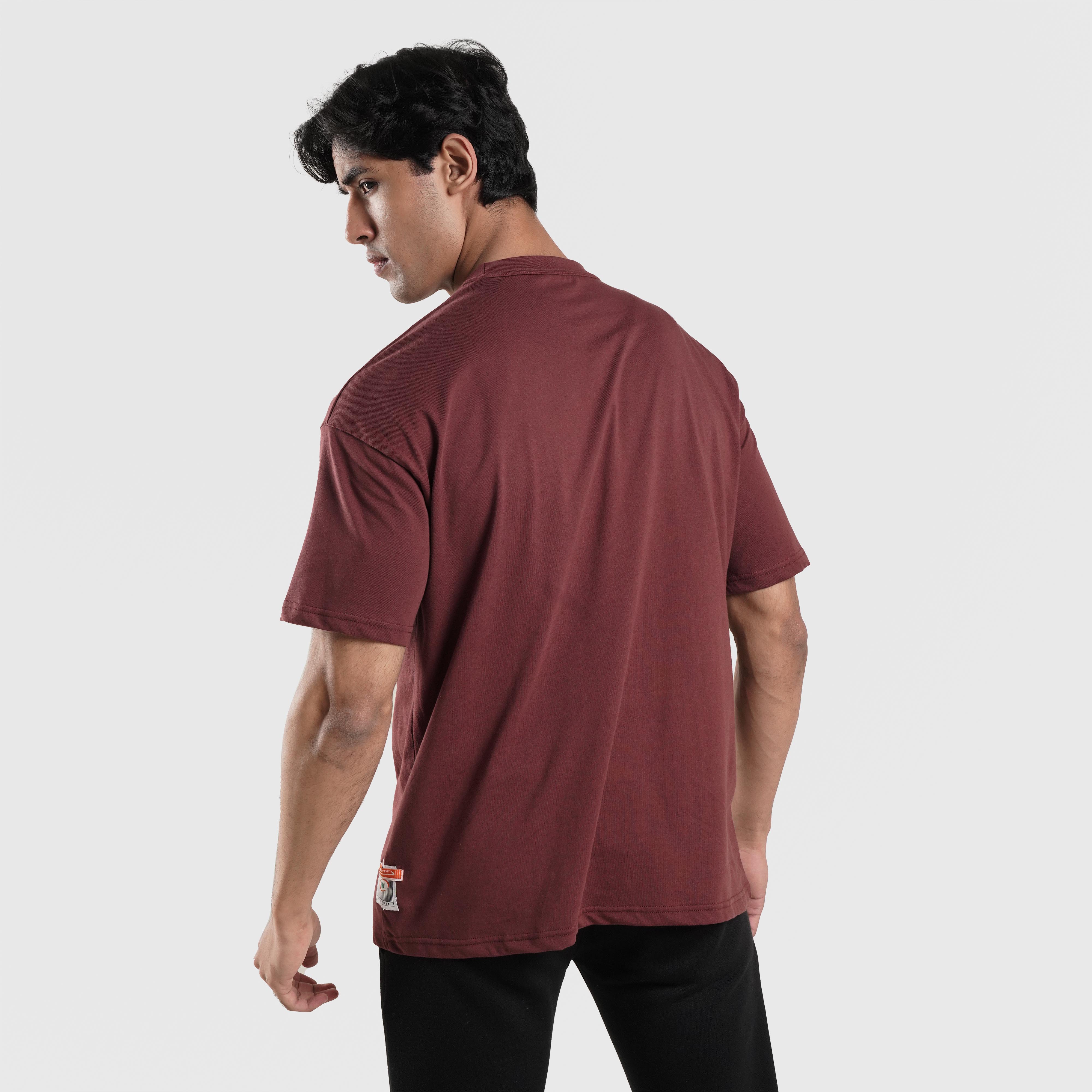 Power Crew Tee (Maroon)