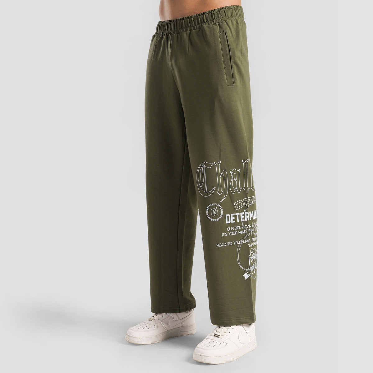 Olive Spectraflex Trousers for men front view