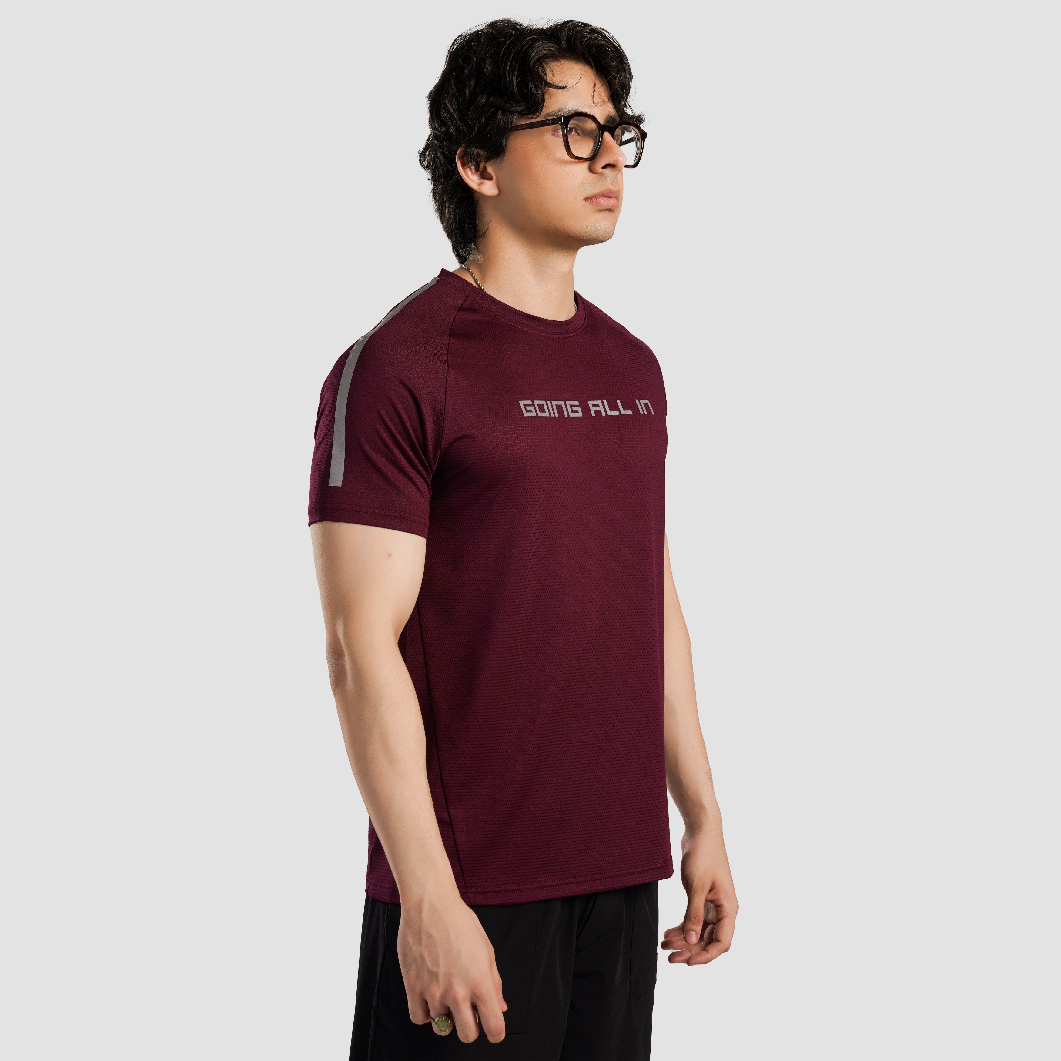 All In Active Tee (Maroon)