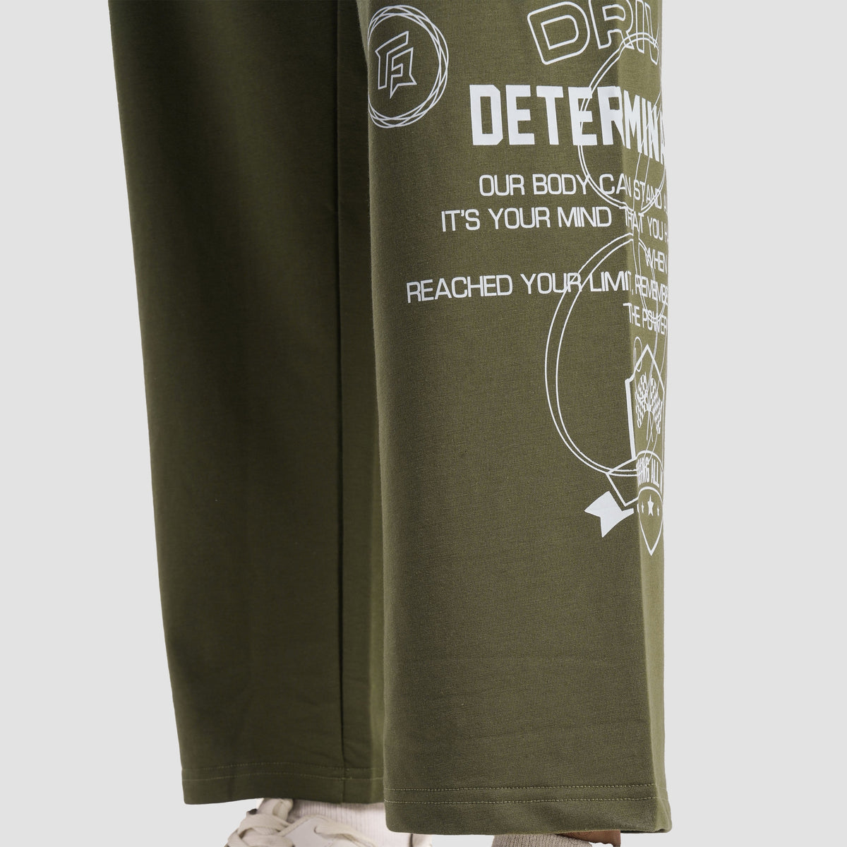 Fabric texture close-up of Olive Spectraflex Trousers for men