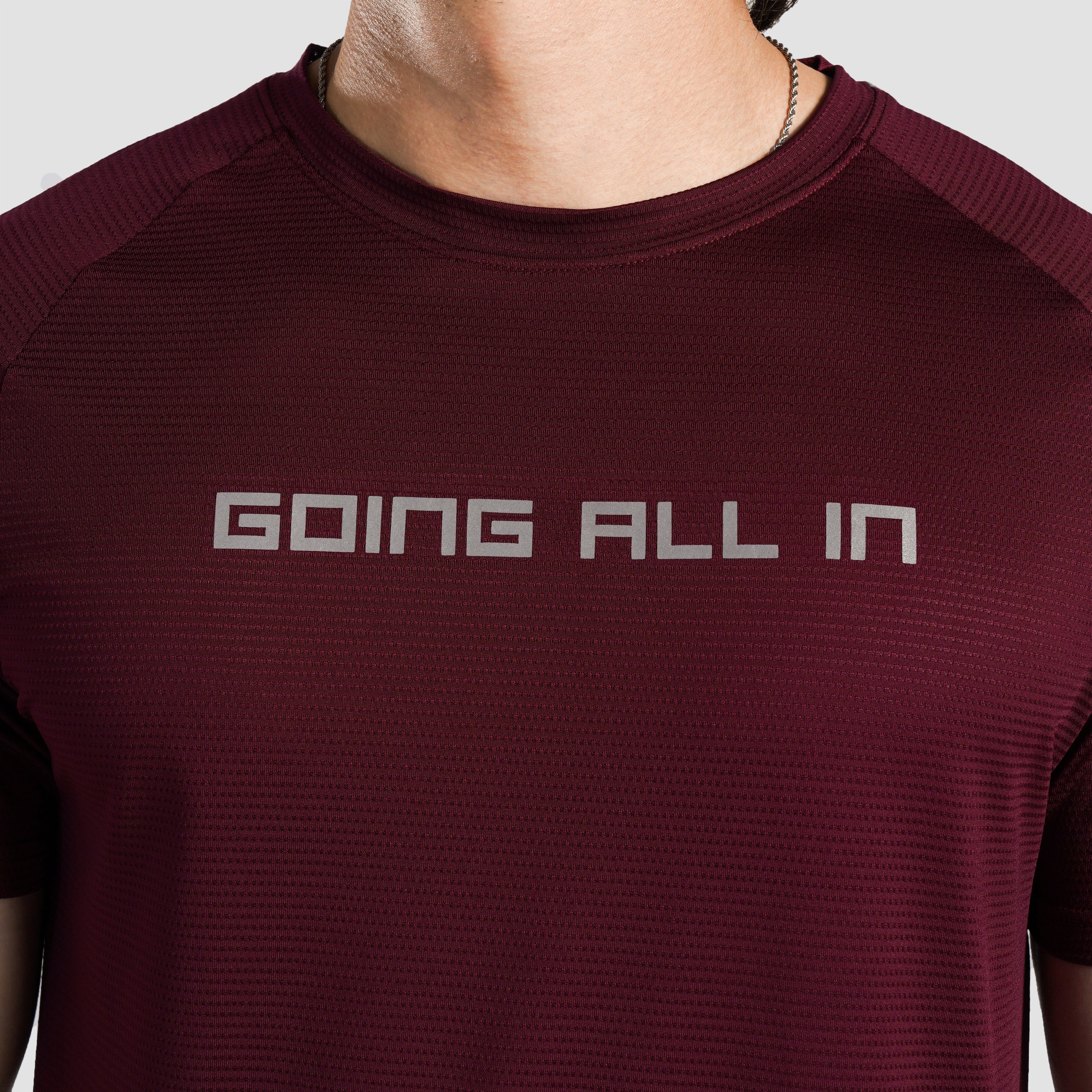 All In Active Tee (Maroon)