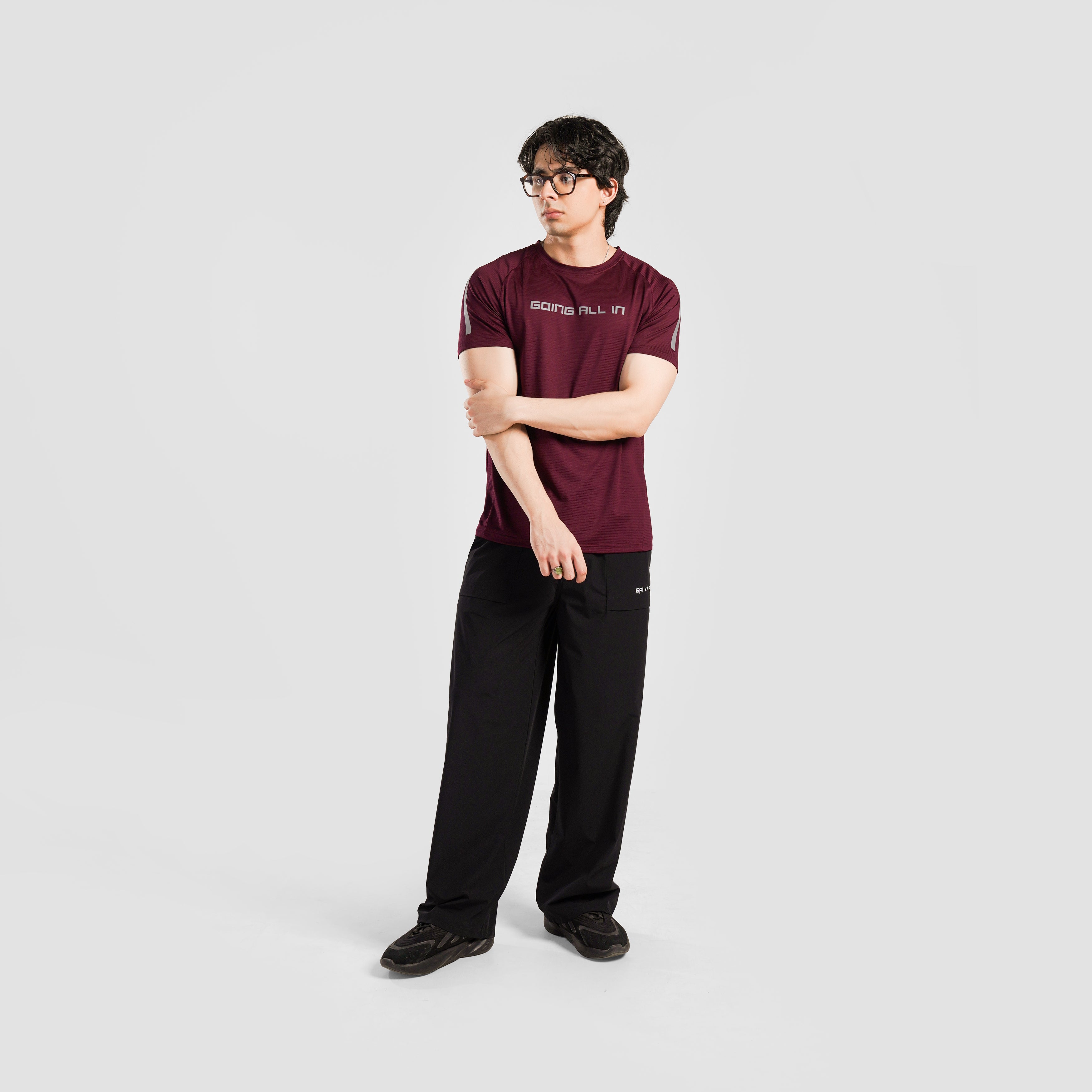 All In Active Tee (Maroon)