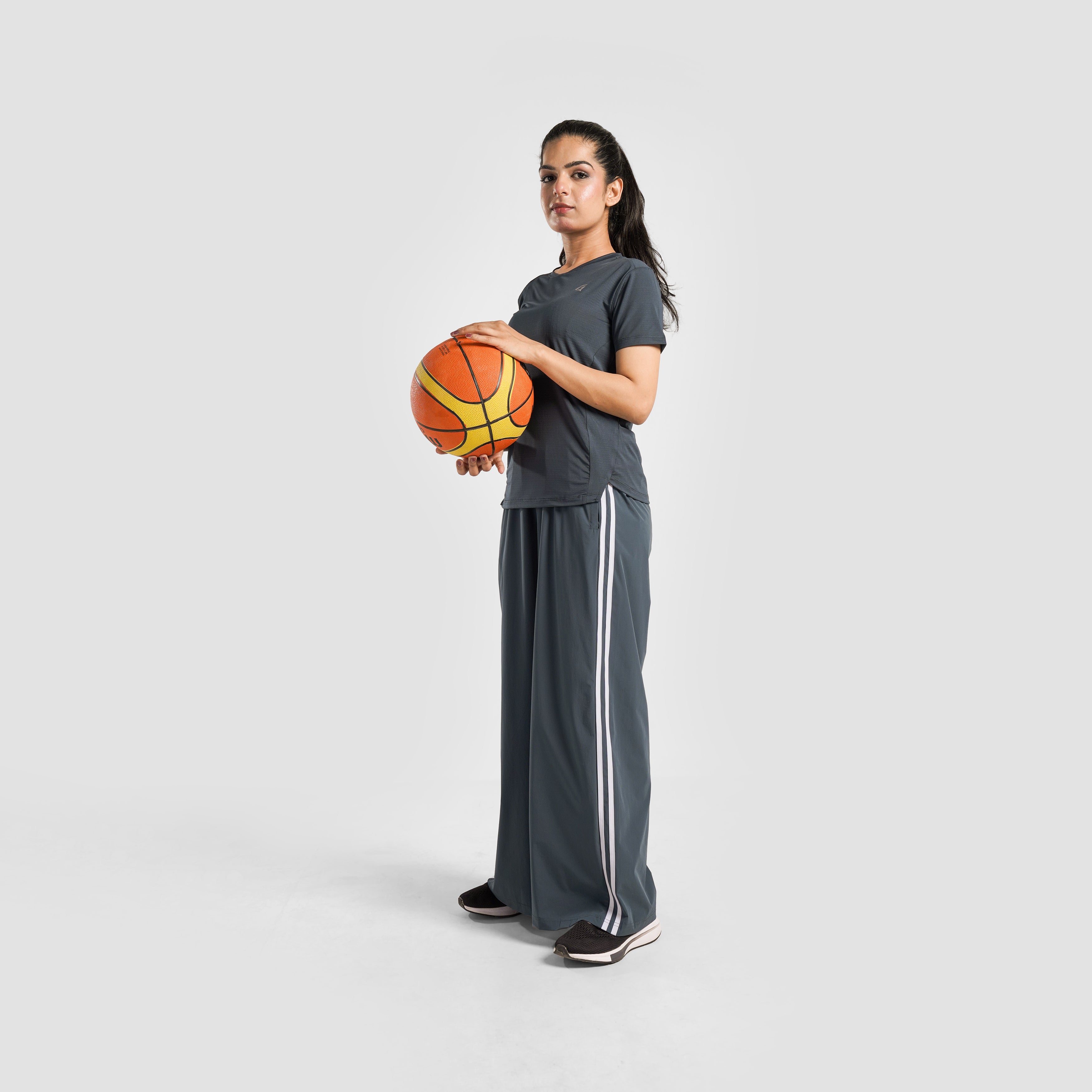 Dual Stripe Trousers (Grey)