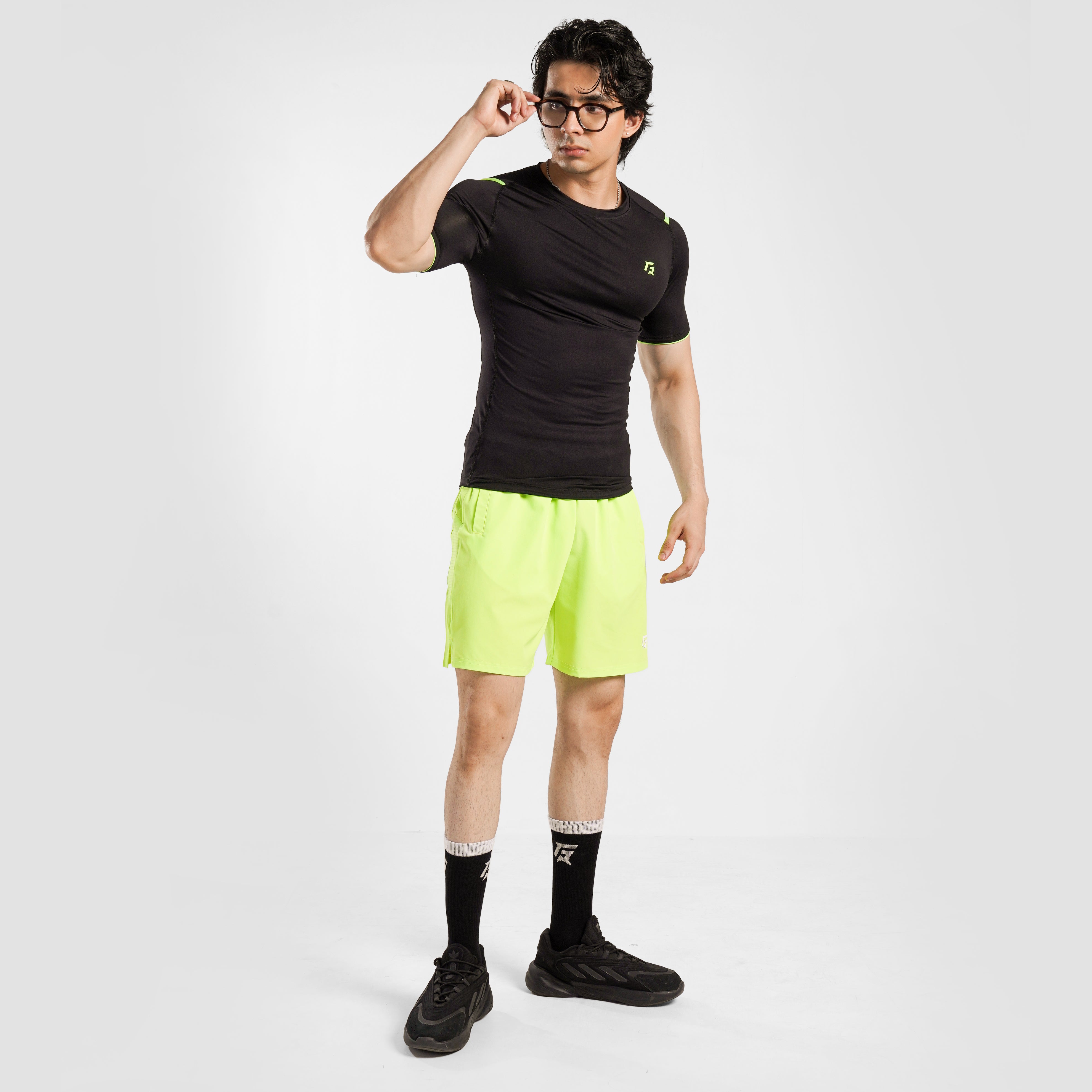 HI-VIBE MESH SHORTS (Neon Green)
