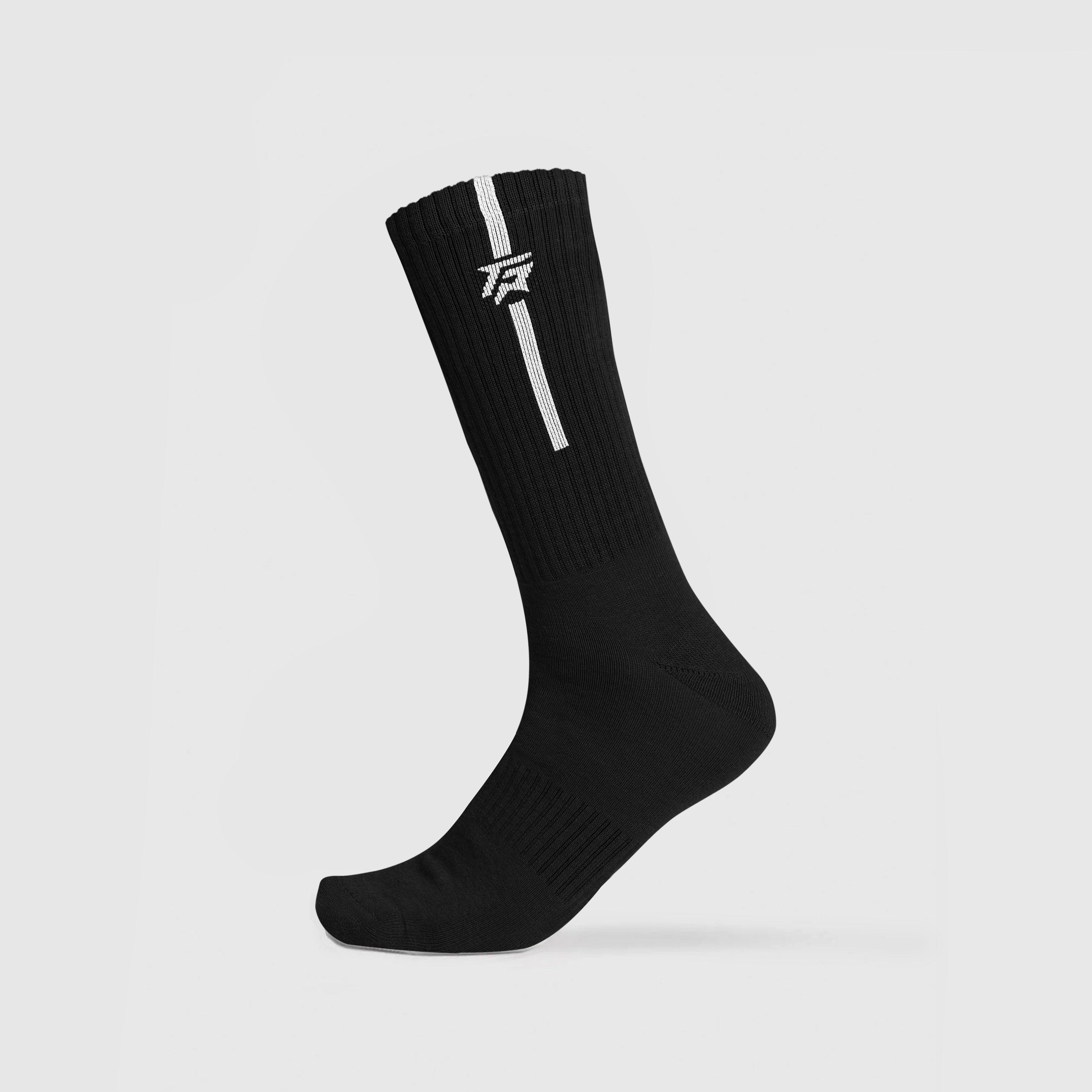StrideGuard Crew Socks (Black)