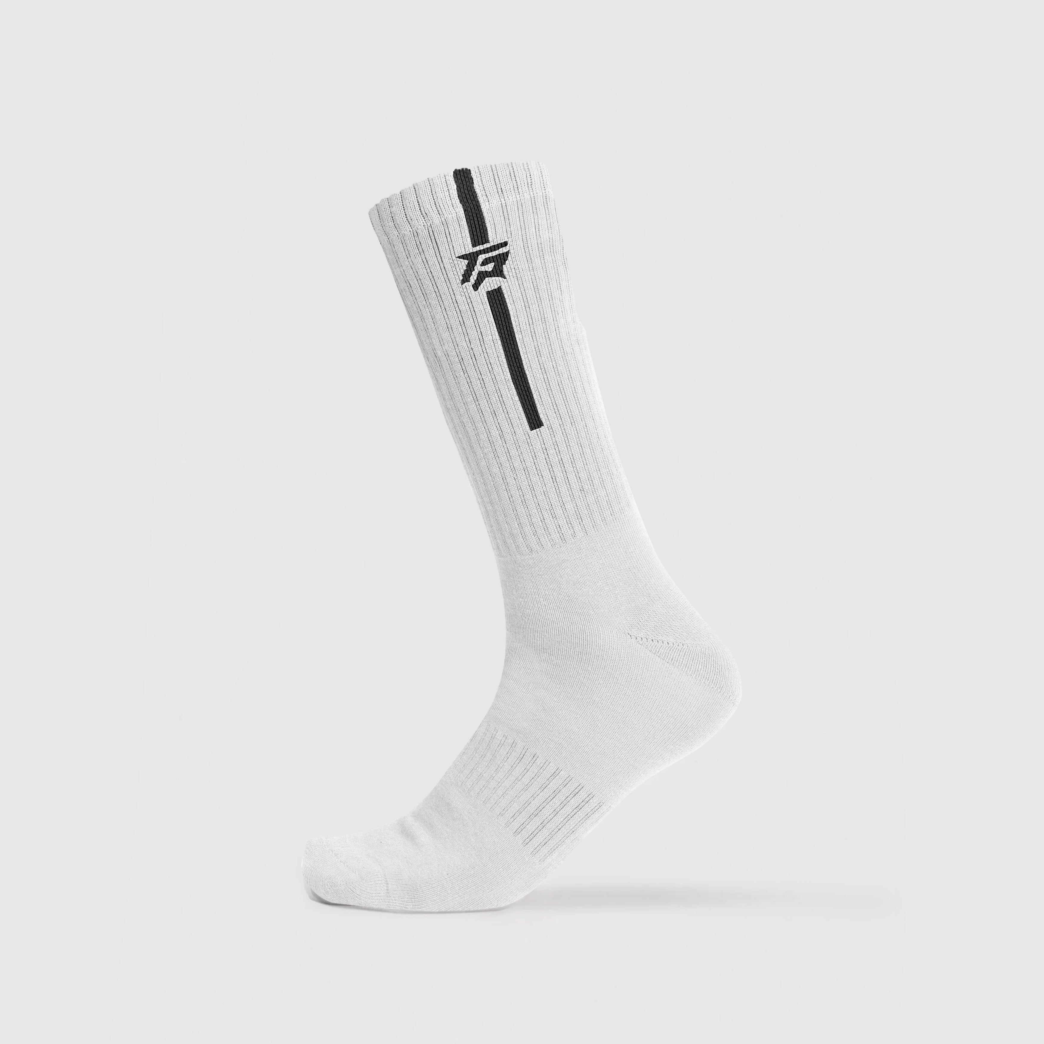 StrideGuard Crew Socks (White)