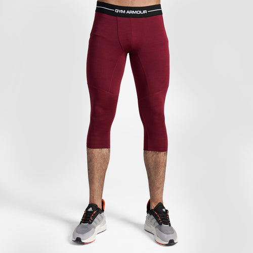 GA Compression 3/4 Pants (Maroon)