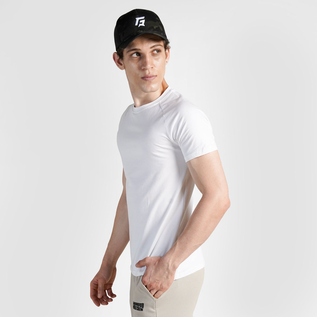 men gym t-shirt sportswear breathable workout tee side view Men T-Shirt Gymarmour Pakistan