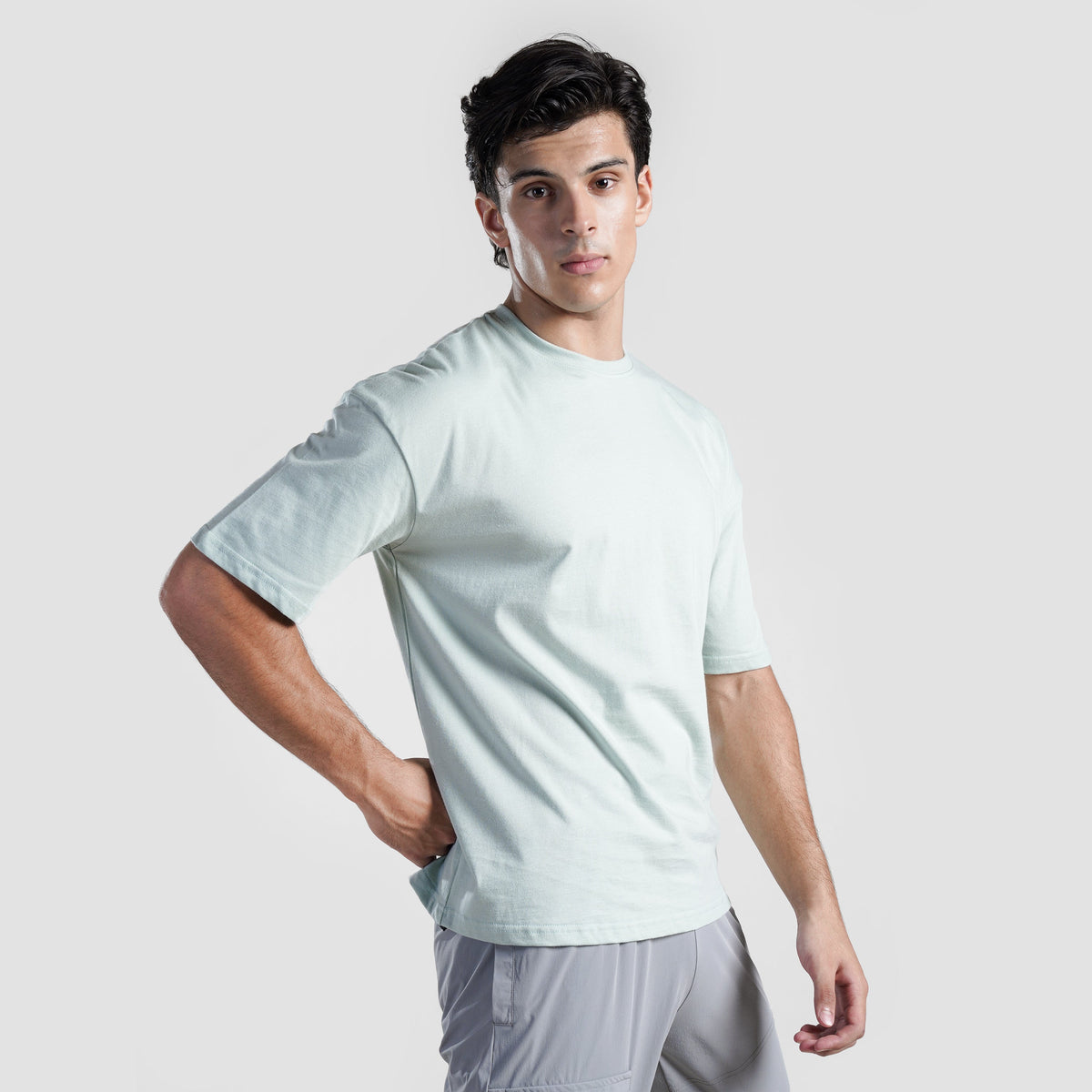 men gym t-shirt sportswear breathable workout tee side view Men T-Shirt Gym Armour Pakistan