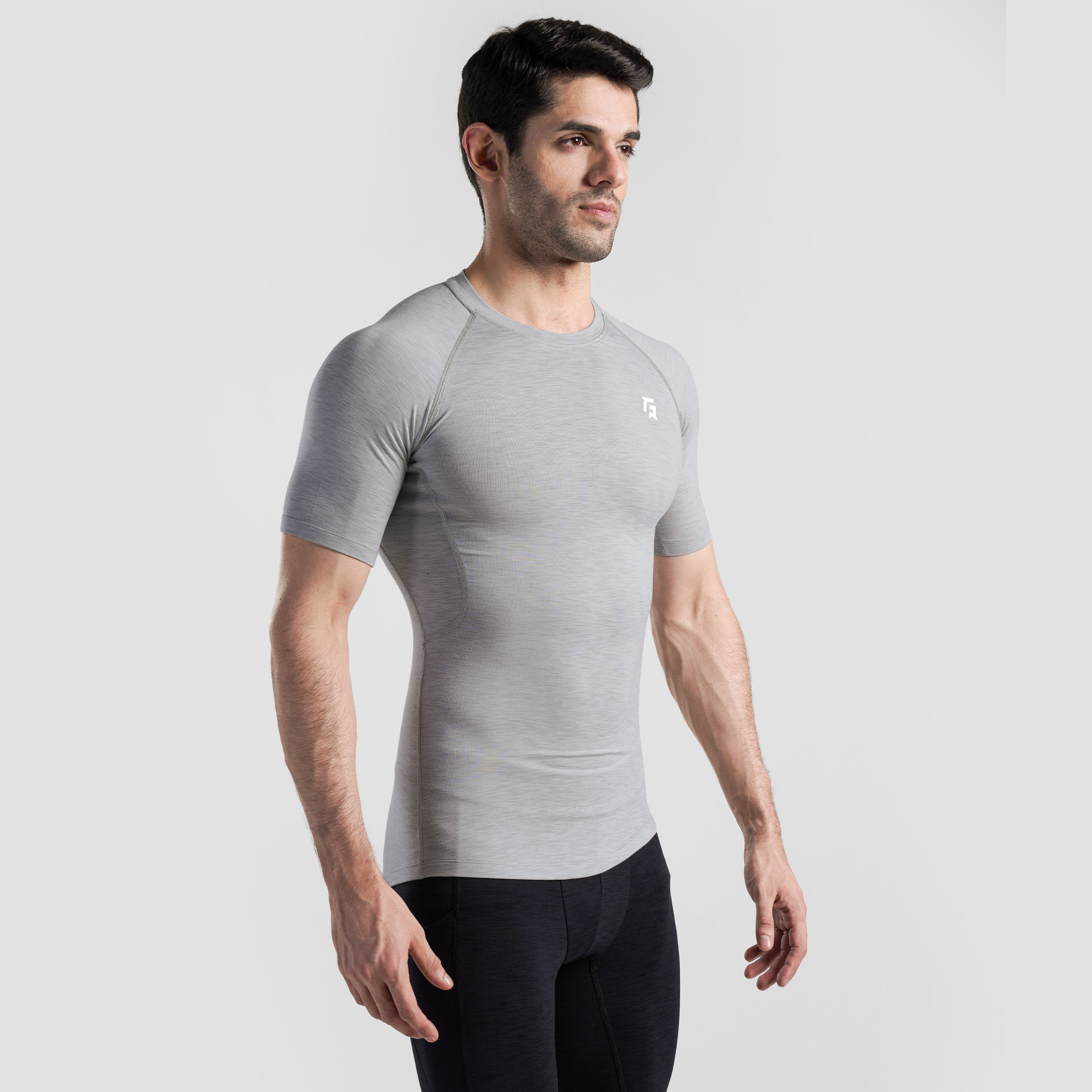GA Compression Short Sleeves (Sliver Grey)