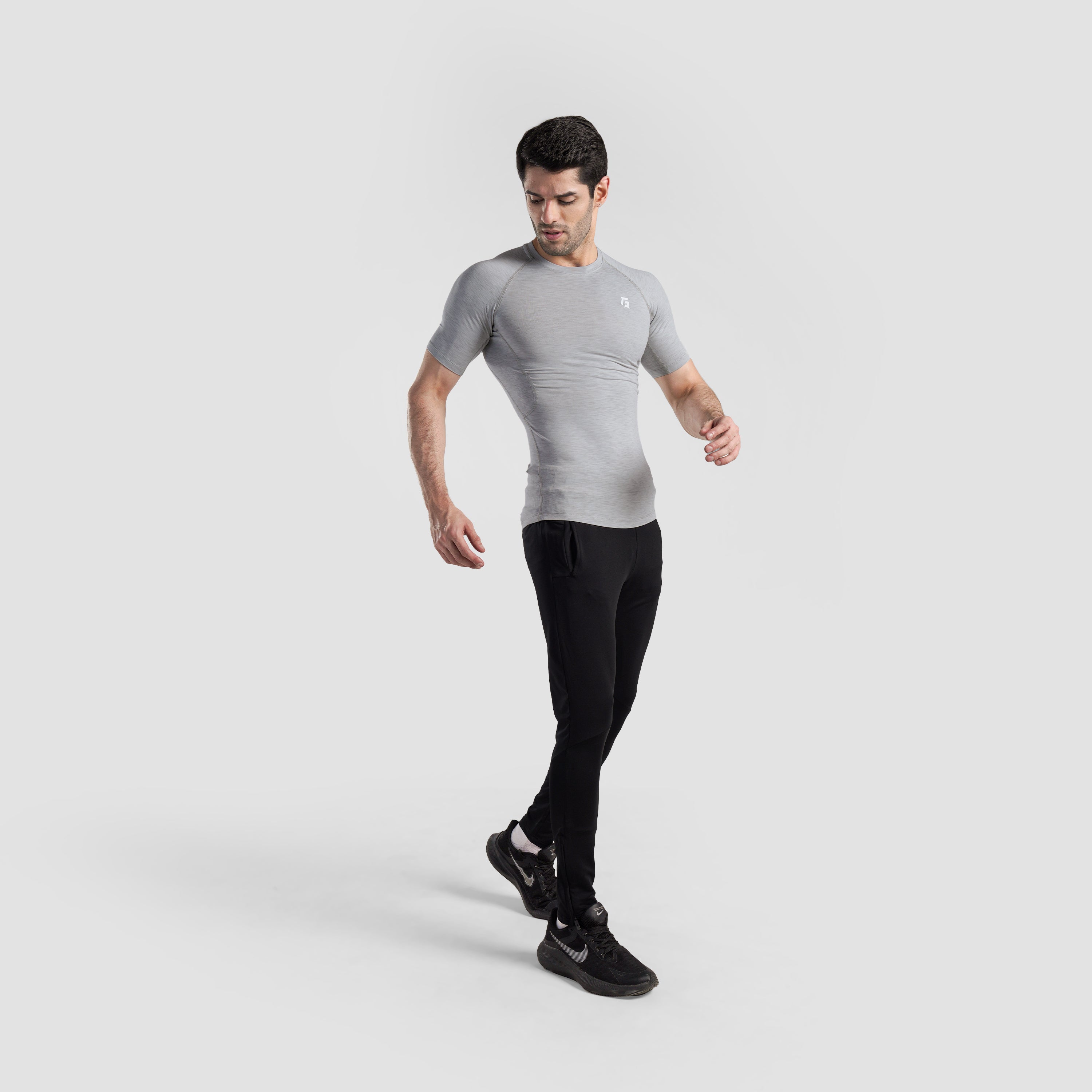 GA Compression Short Sleeves (Sliver Grey)