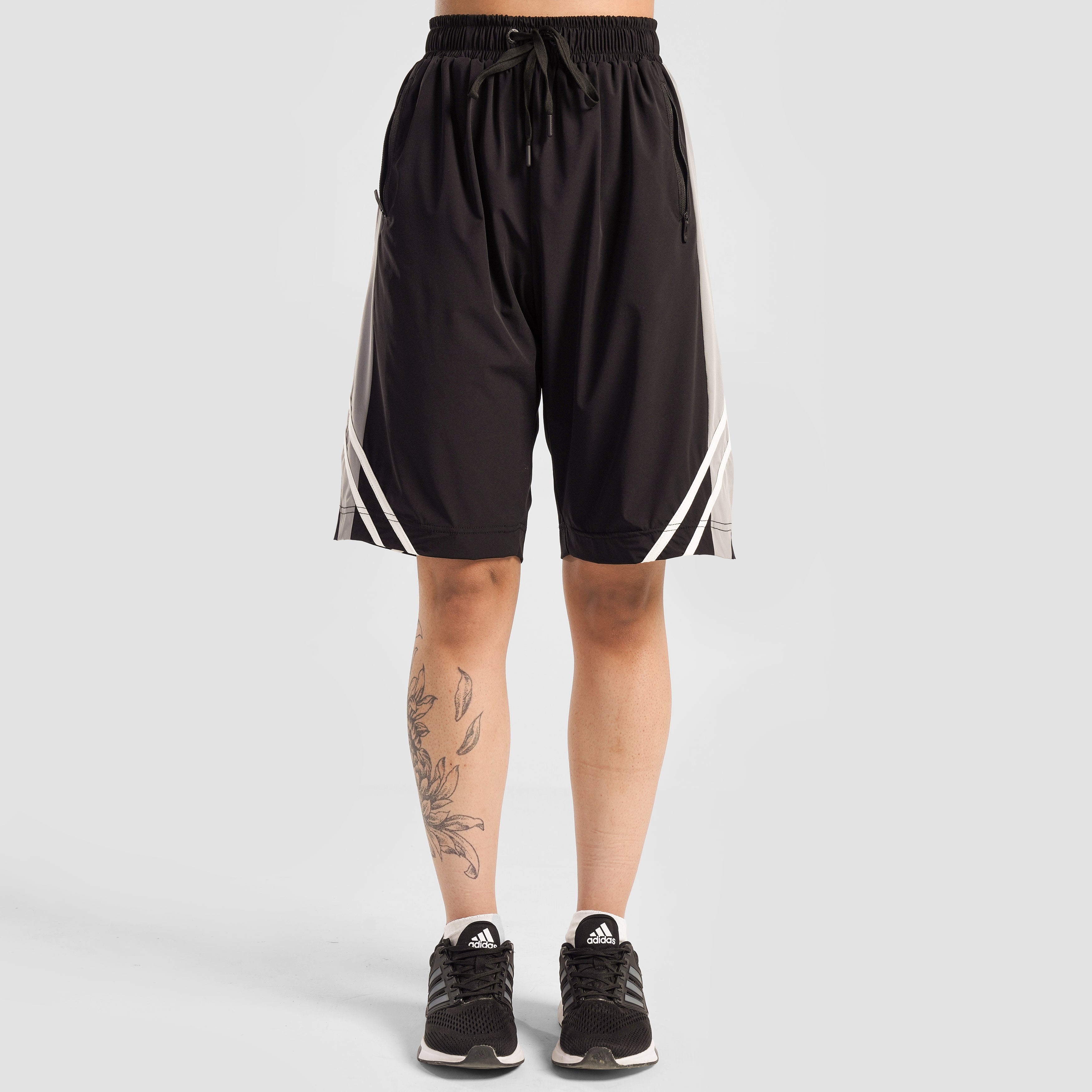 Double Stripe Shorts (Black)