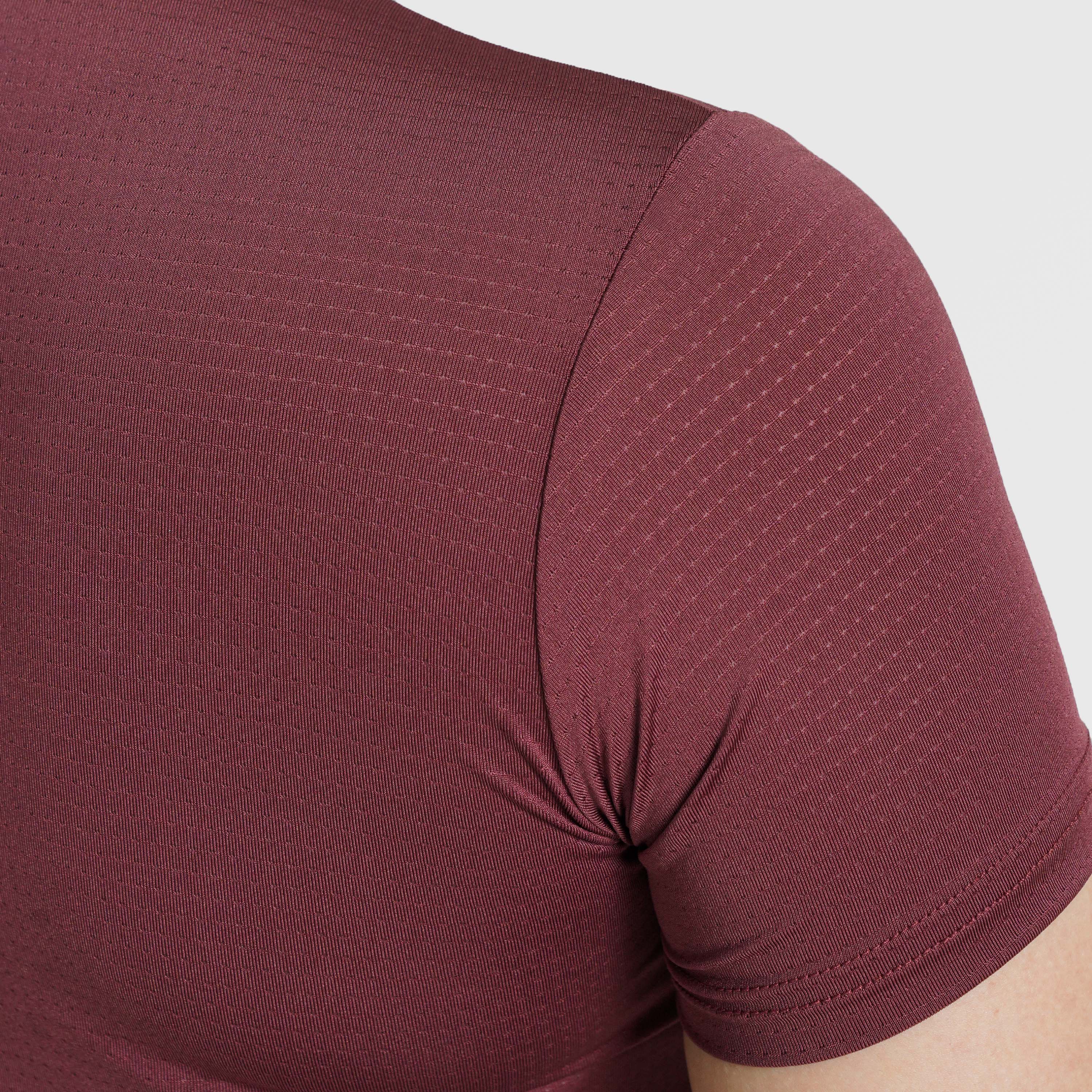 W024 Cropped Tee (Maroon)