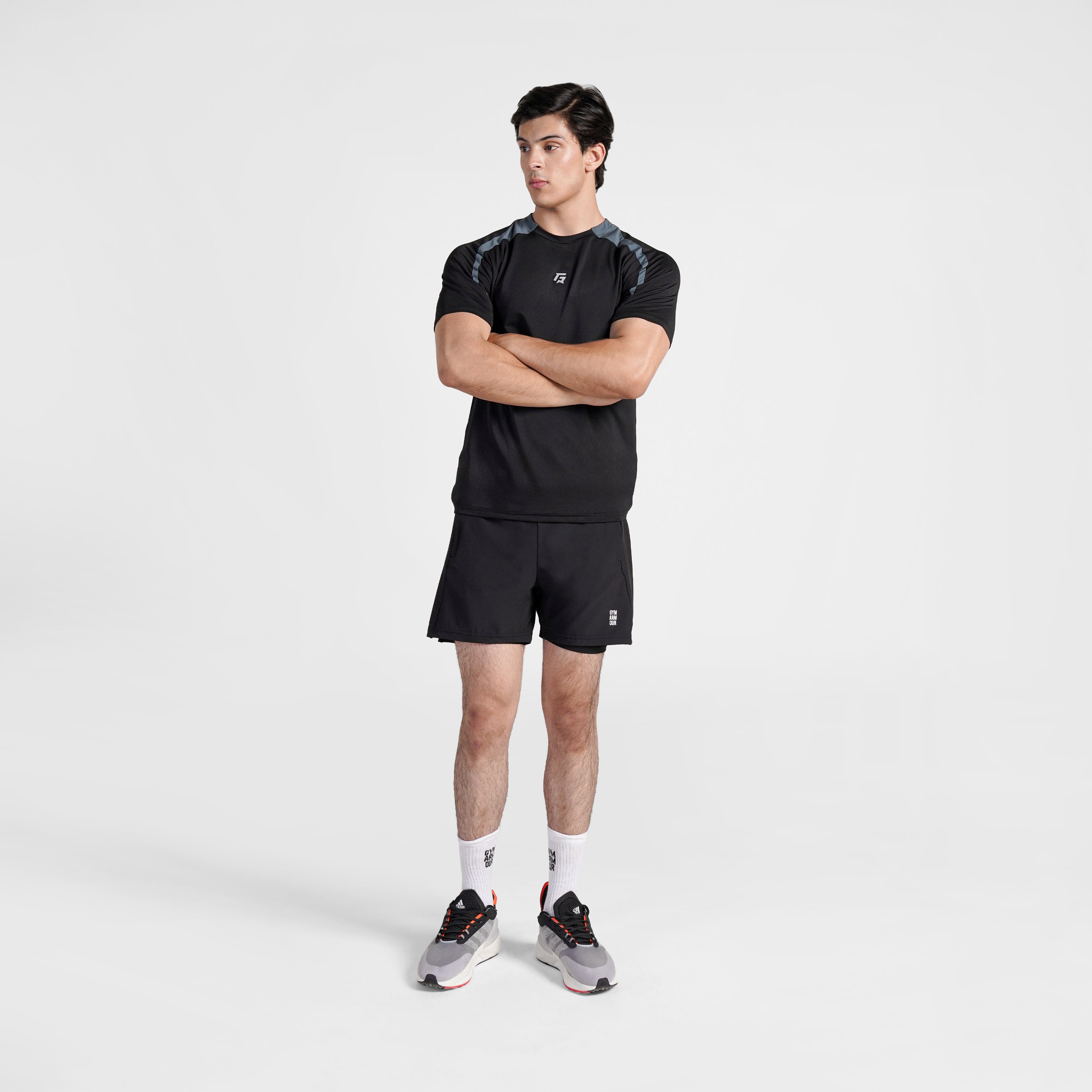 Torque Tee (Black-Grey)