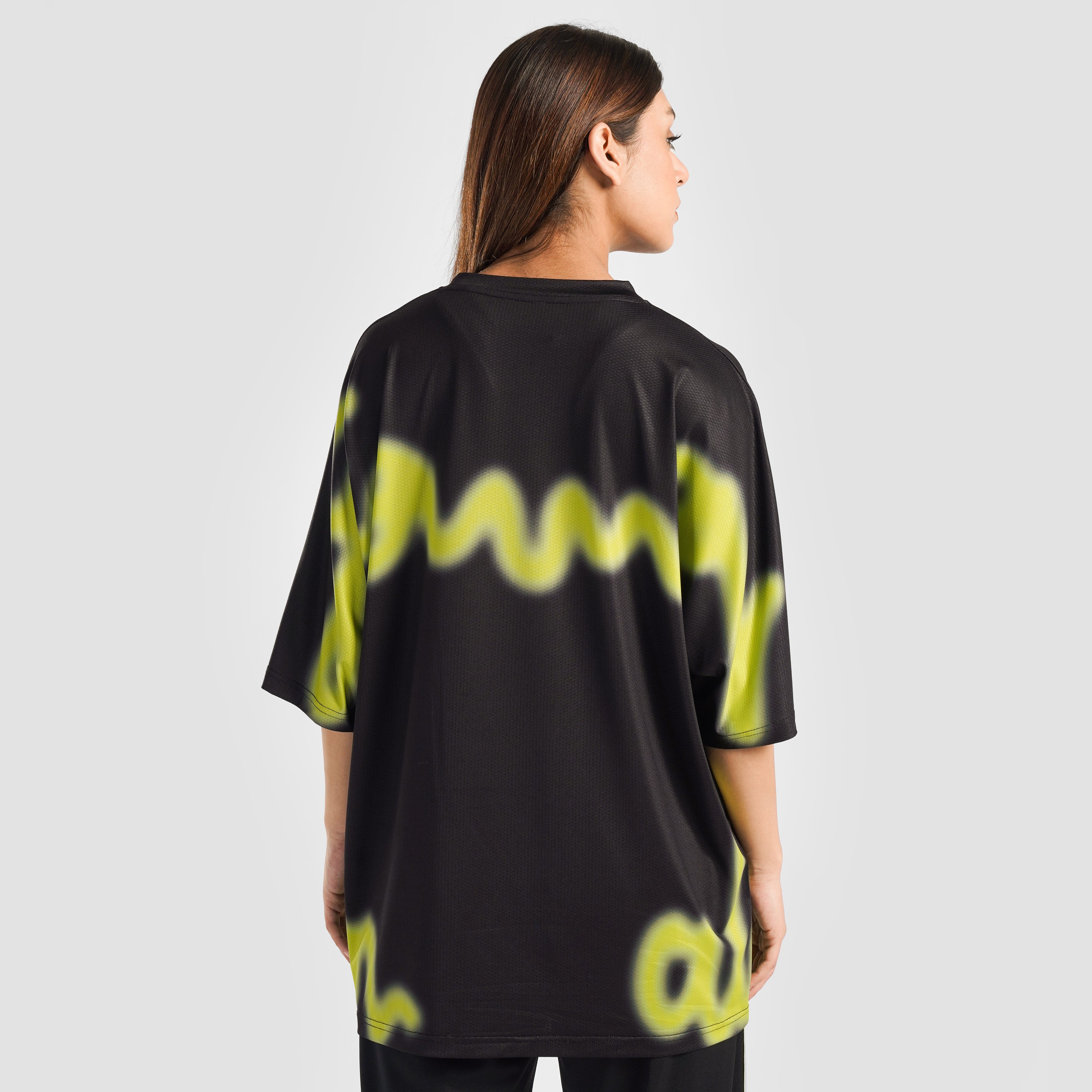 Overspray T-Shirt (Black with Neon Green)