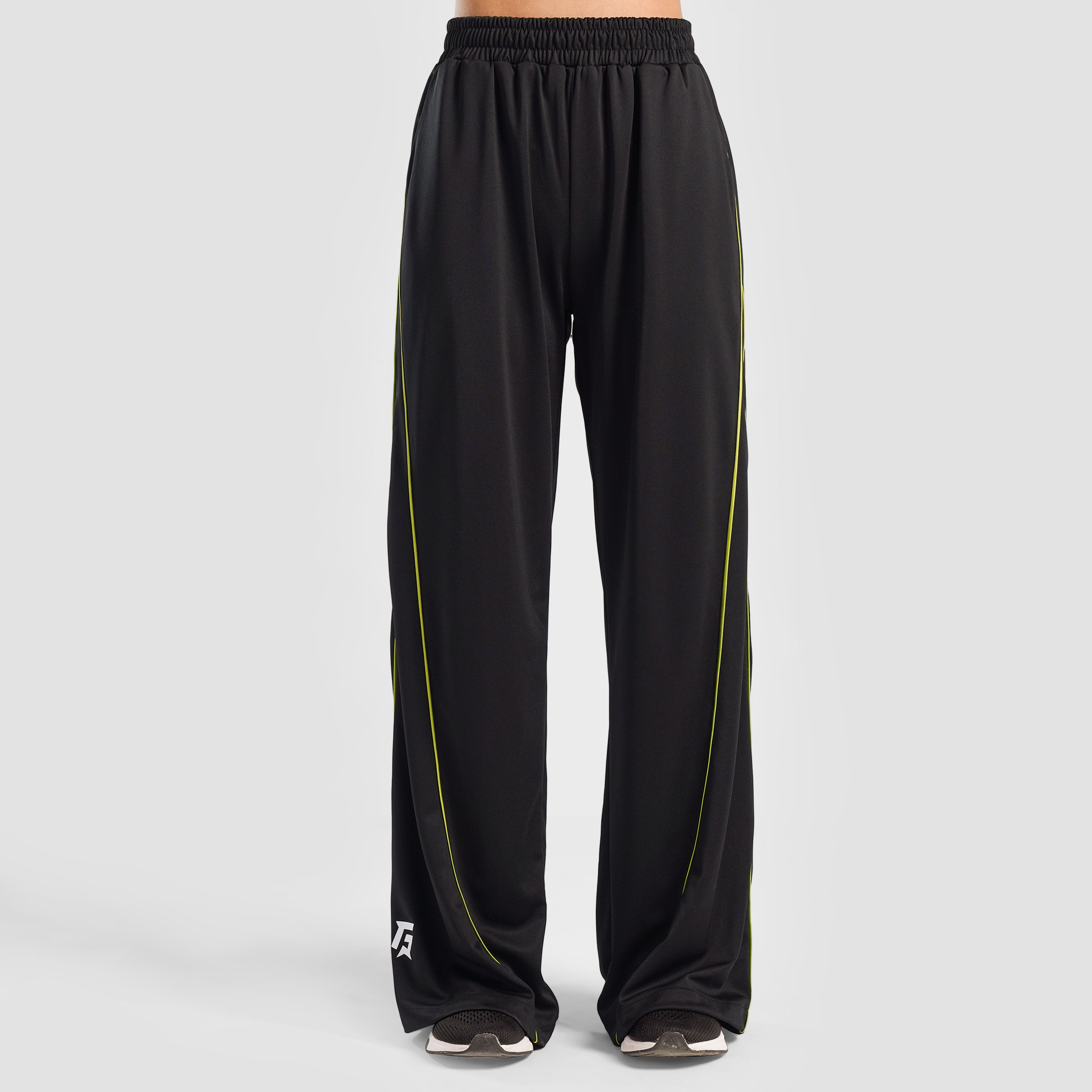 FlowLine Trousers (Black with Neon Green)