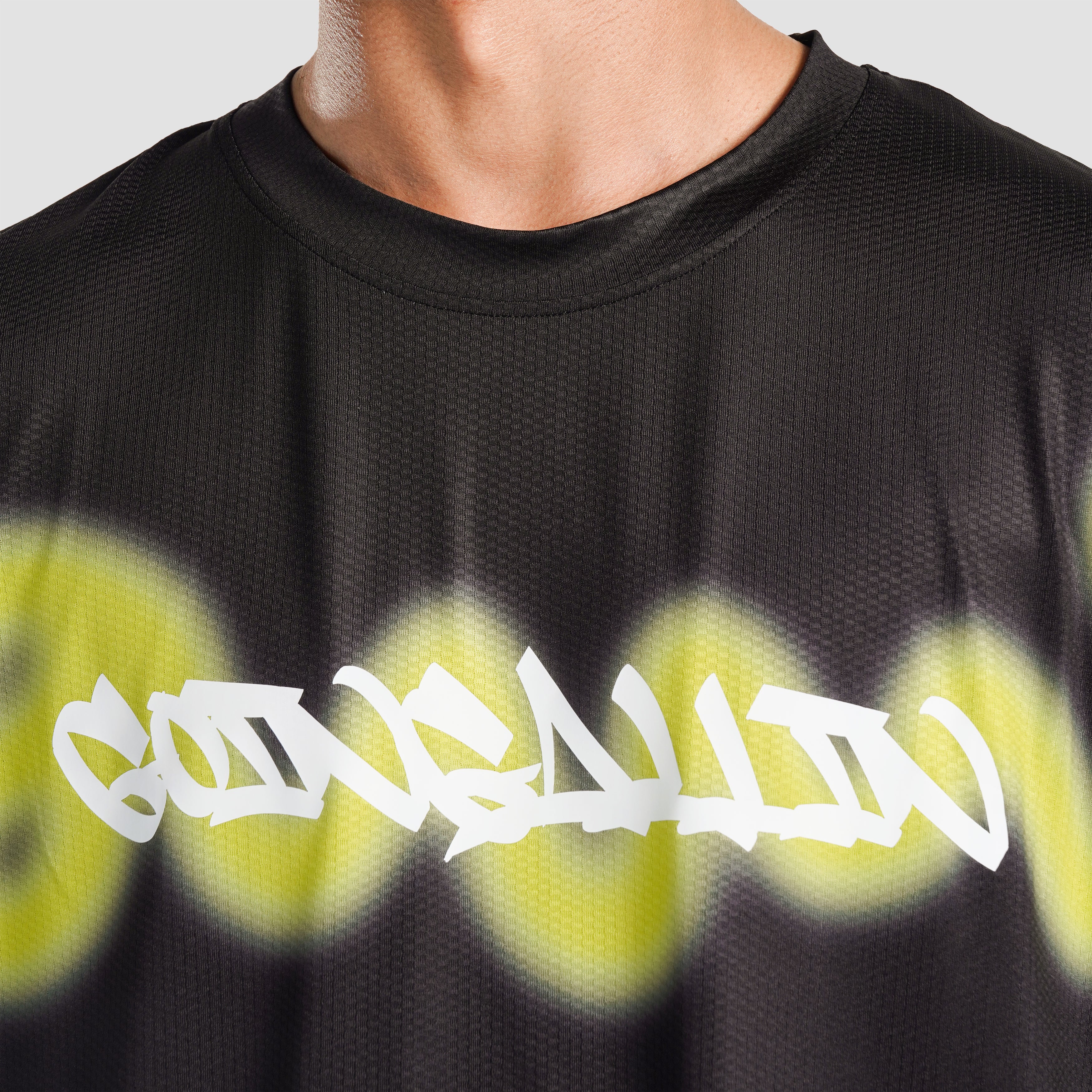 Overspray T-Shirt (Black with Neon Green)