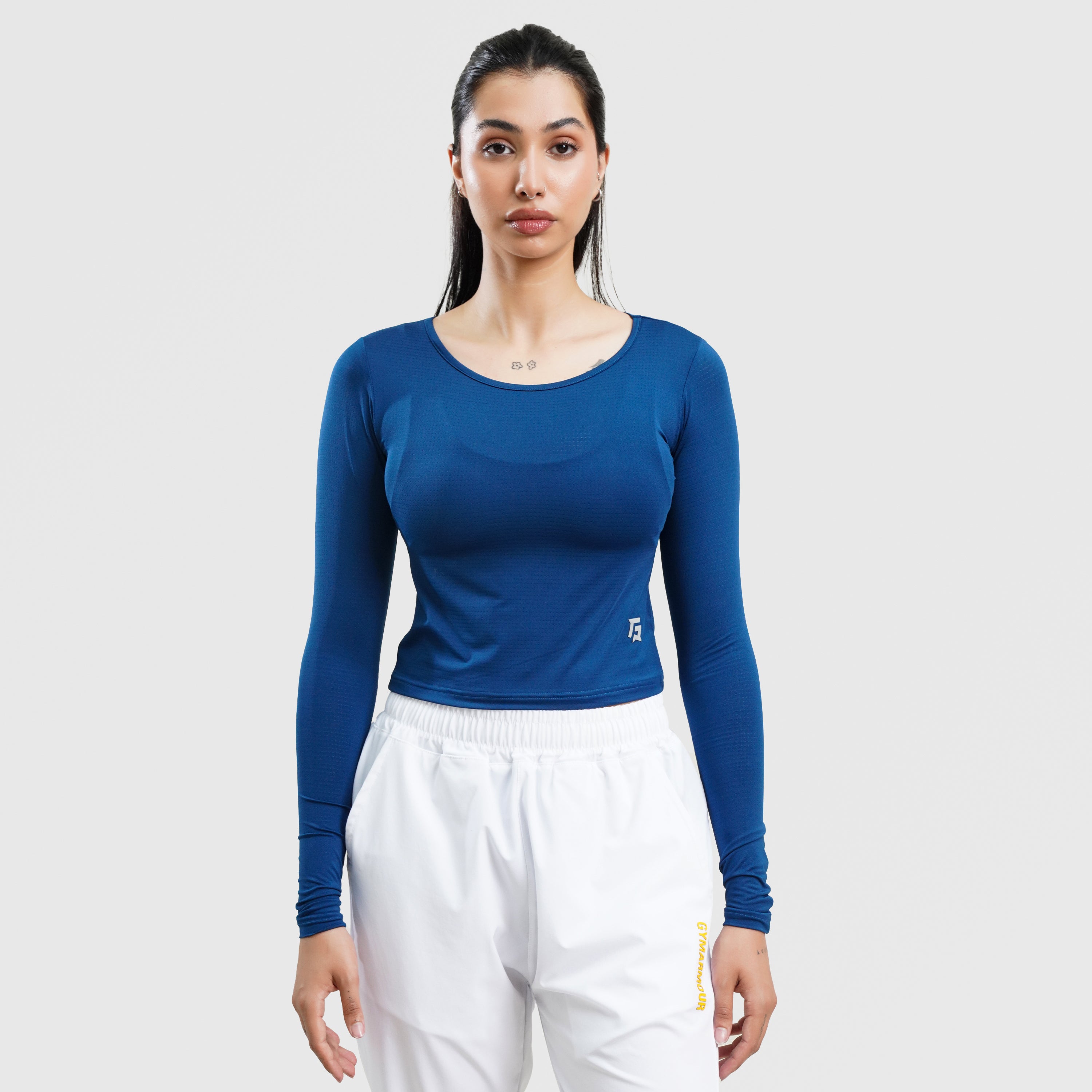 W024 Long Sleeves Tee (Teal)