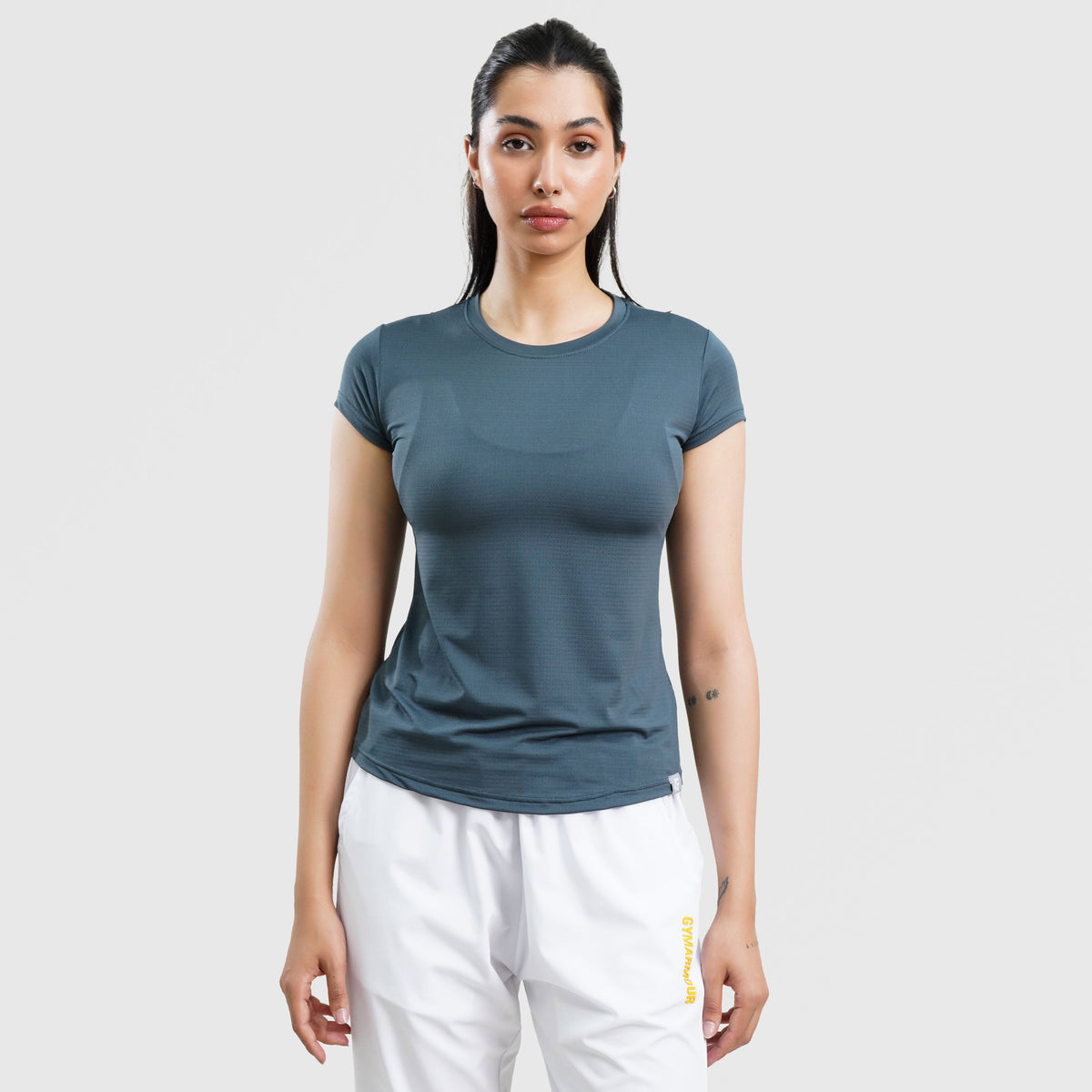 women gym t-shirt sportswear breathable workout tee front view Women T-Shirt GymArmour Pakistan