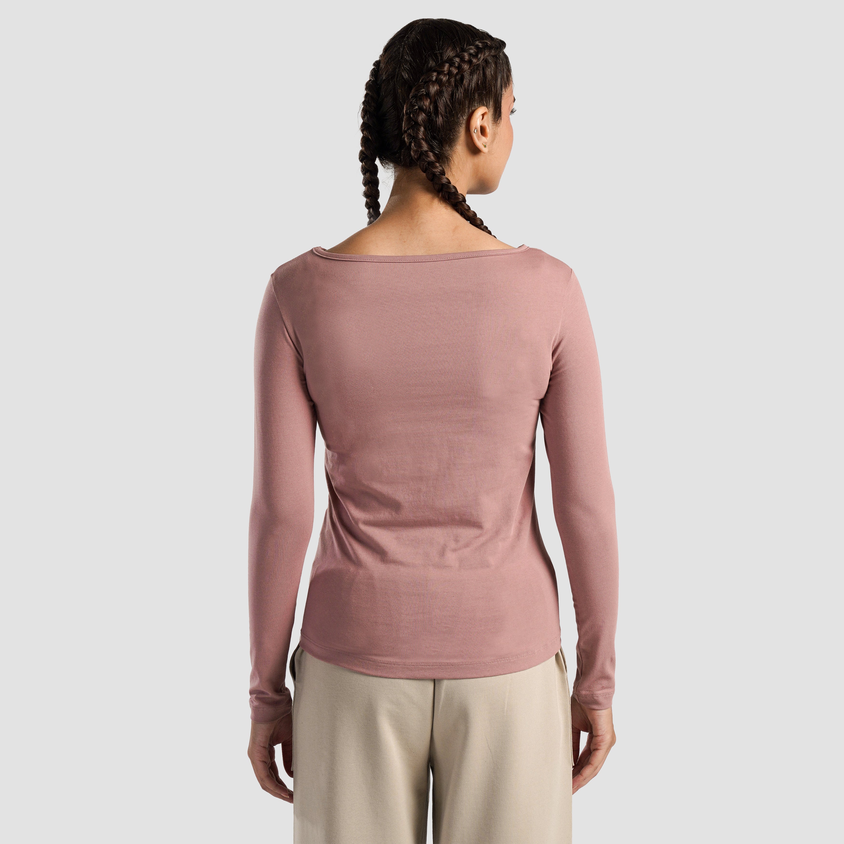 Side Gather Top (Dusty Pink)