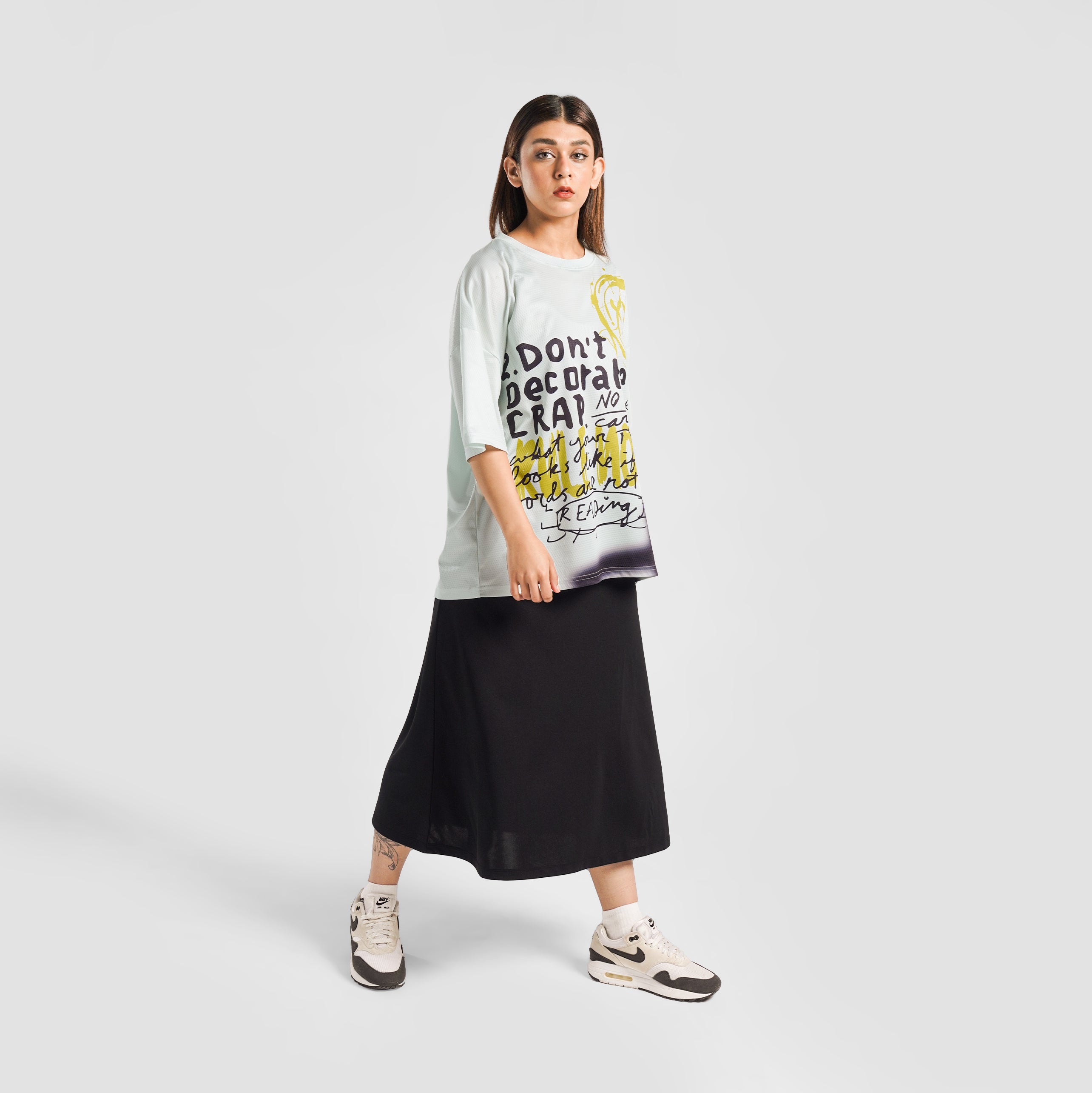 Sleek Slip Skirt (Black)