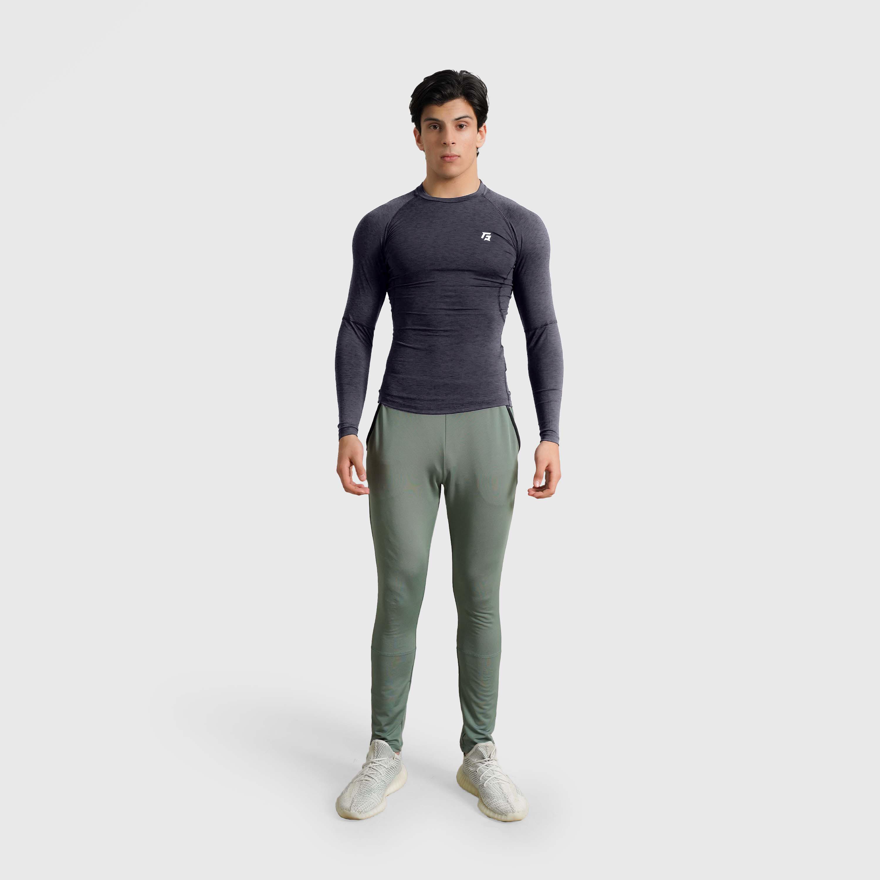 GA Compression Long Sleeves (Charcoal)