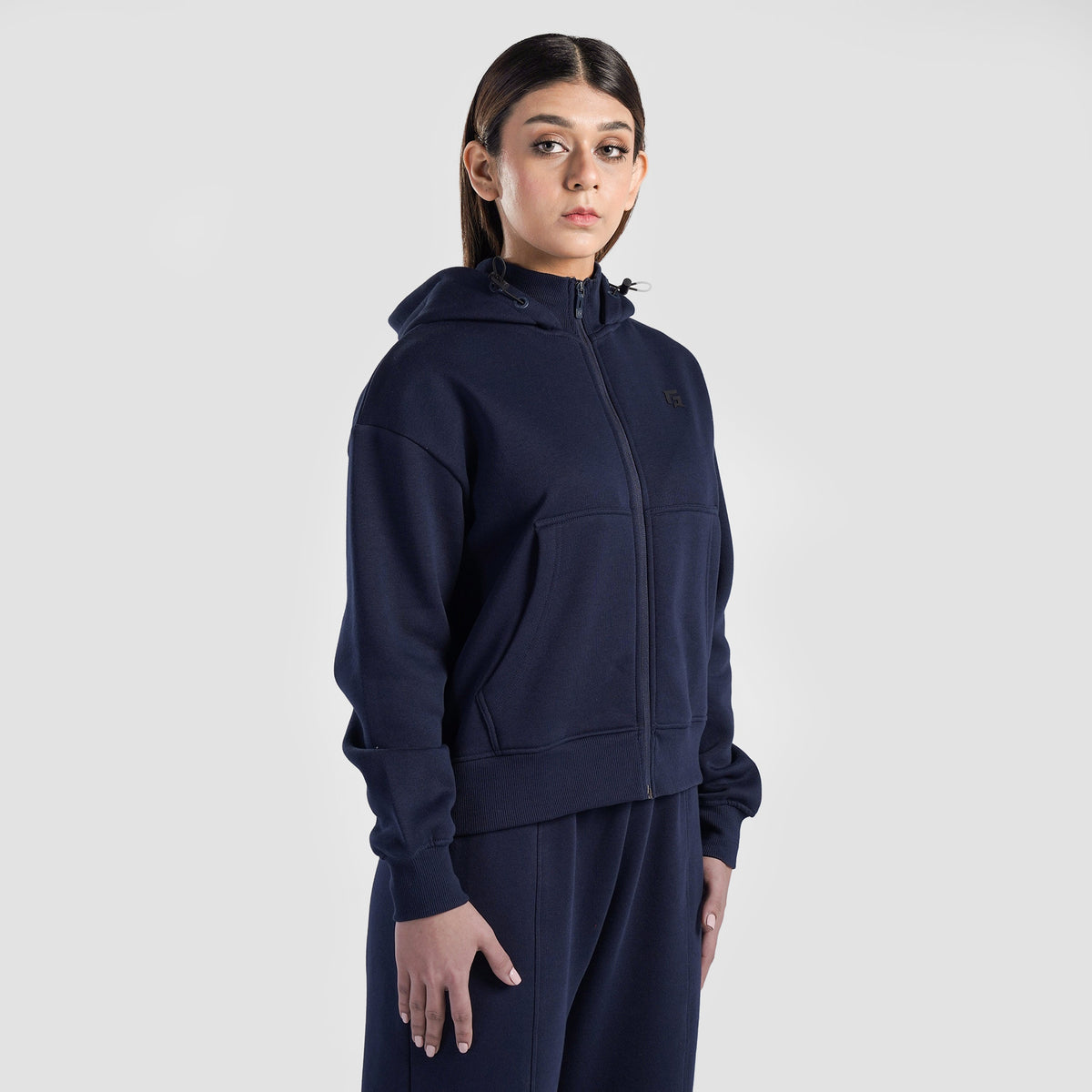 women track top zip gym jacket training outerwear side view Women Track Top Gymarmour Pakistan