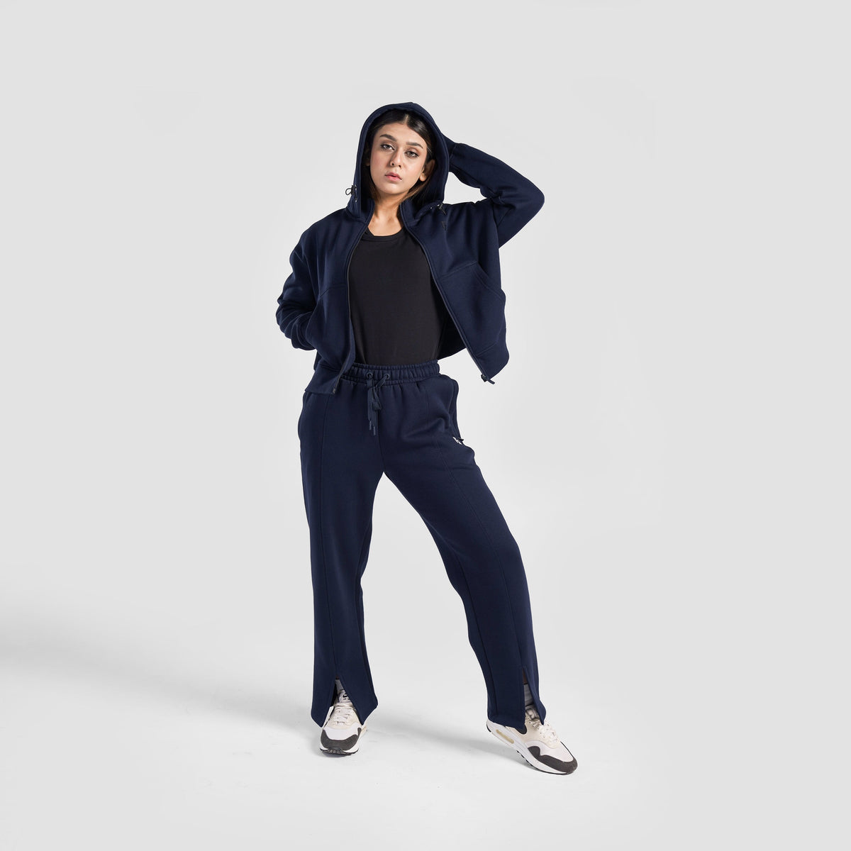 women track top zip gym jacket training outerwear fabric detail Women Track Top Gymarmour Pakistan