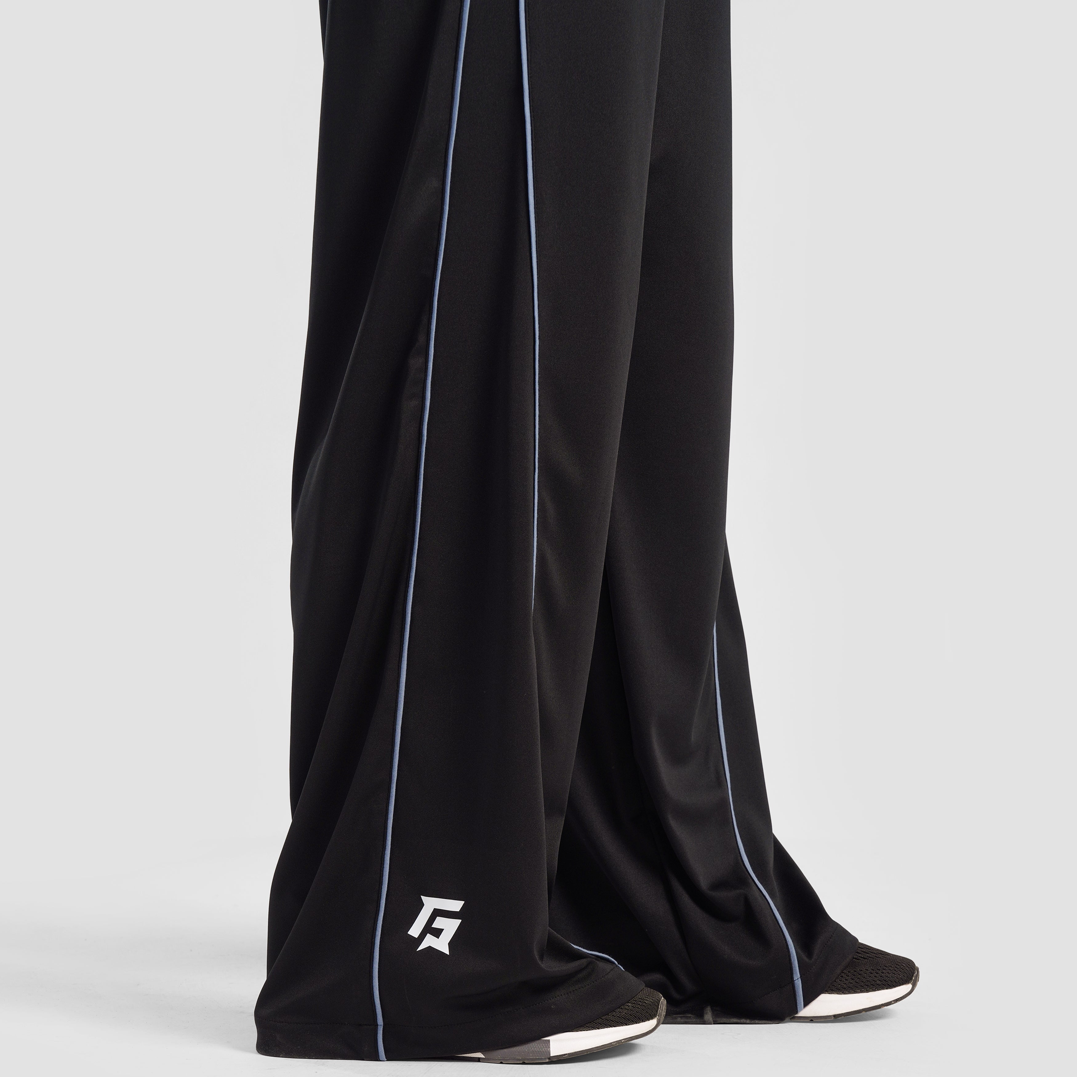 FlowLine Trousers (Black with Light Blue)