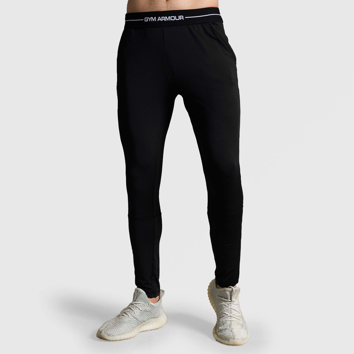 men gym trousers workout pants breathable fitness training bottoms front view Men Gym Trousers GymArmour Pakistan