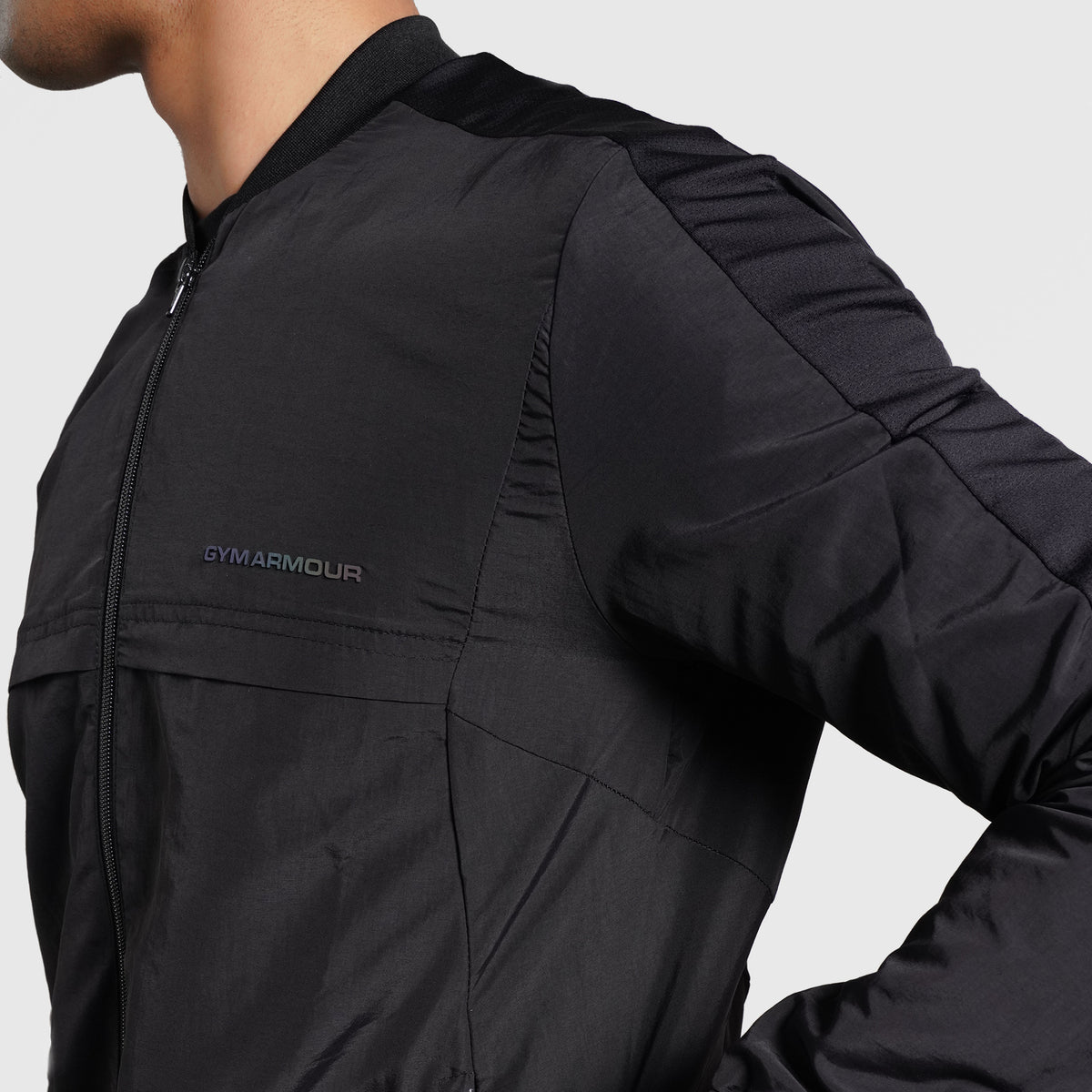 men track top zip gym jacket training outerwear lifestyle view Men Track Top Gym Armour Pakistan