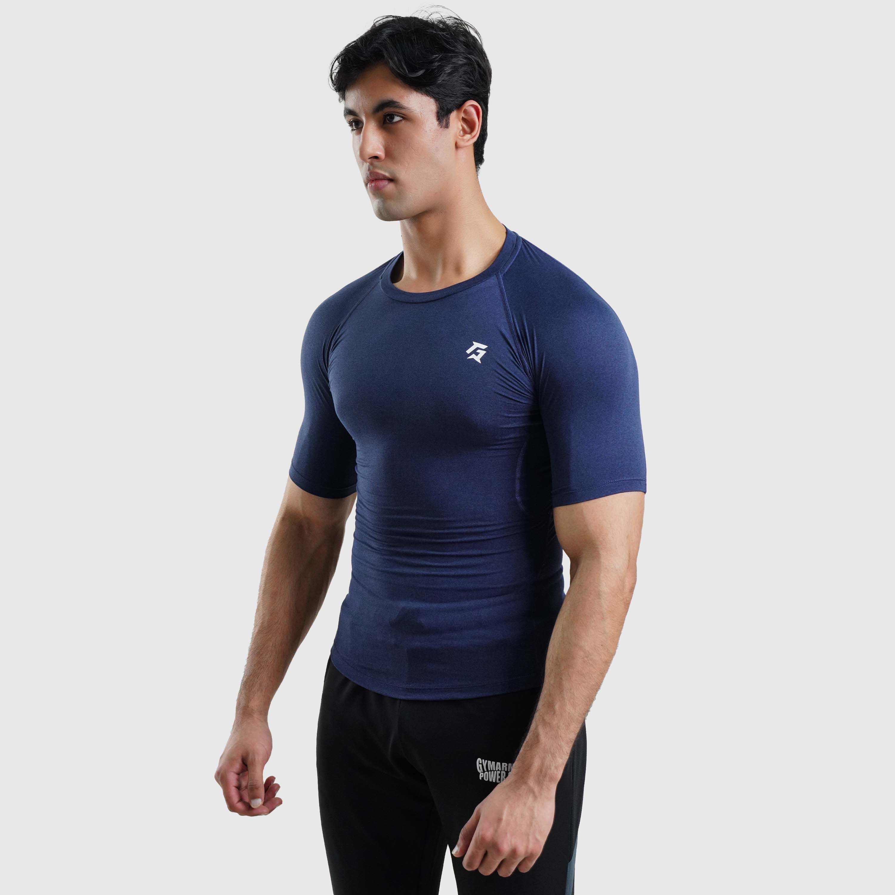 GA Compression Short Sleeves (Navy)