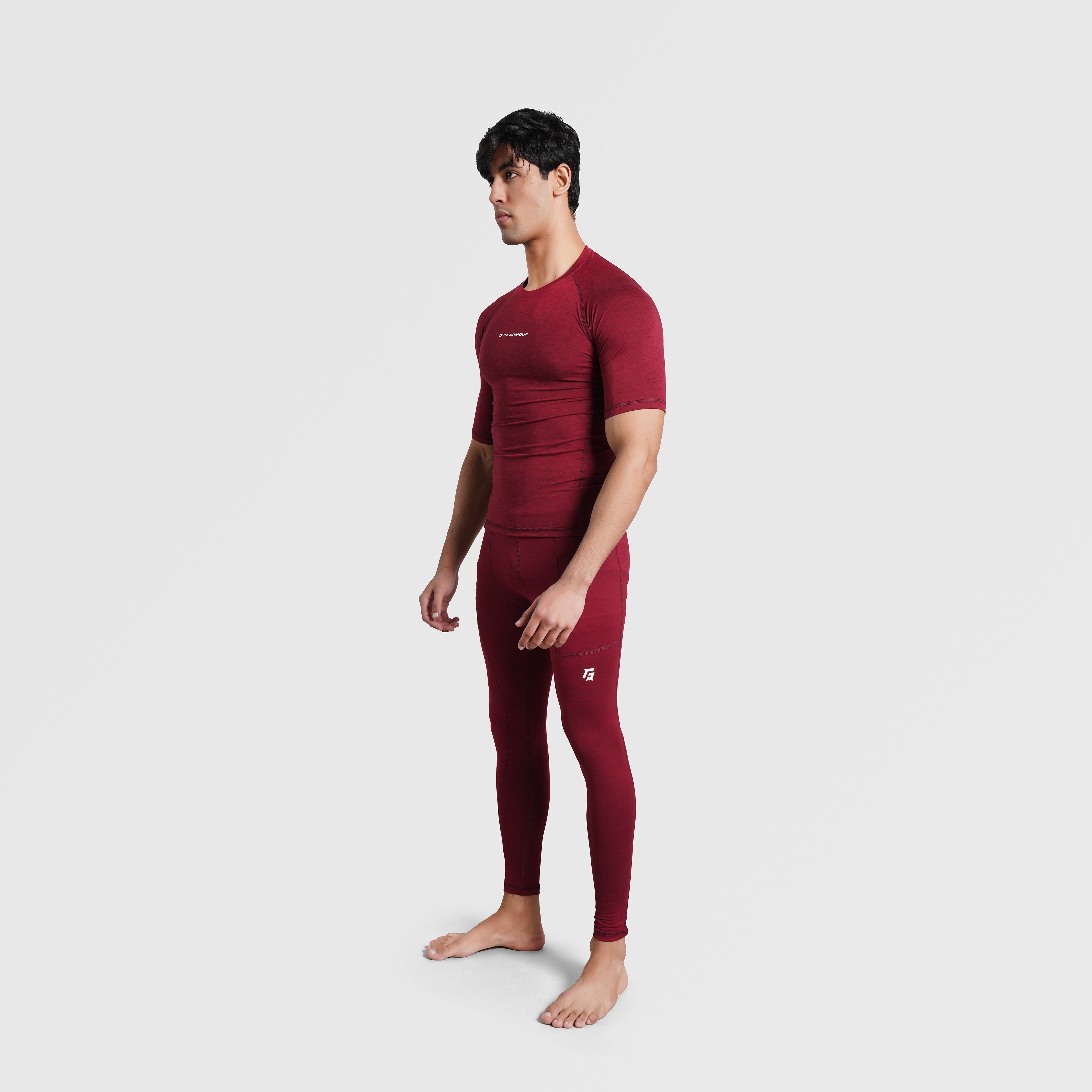 Armour Compression Shirt (MLNG-Maroon)