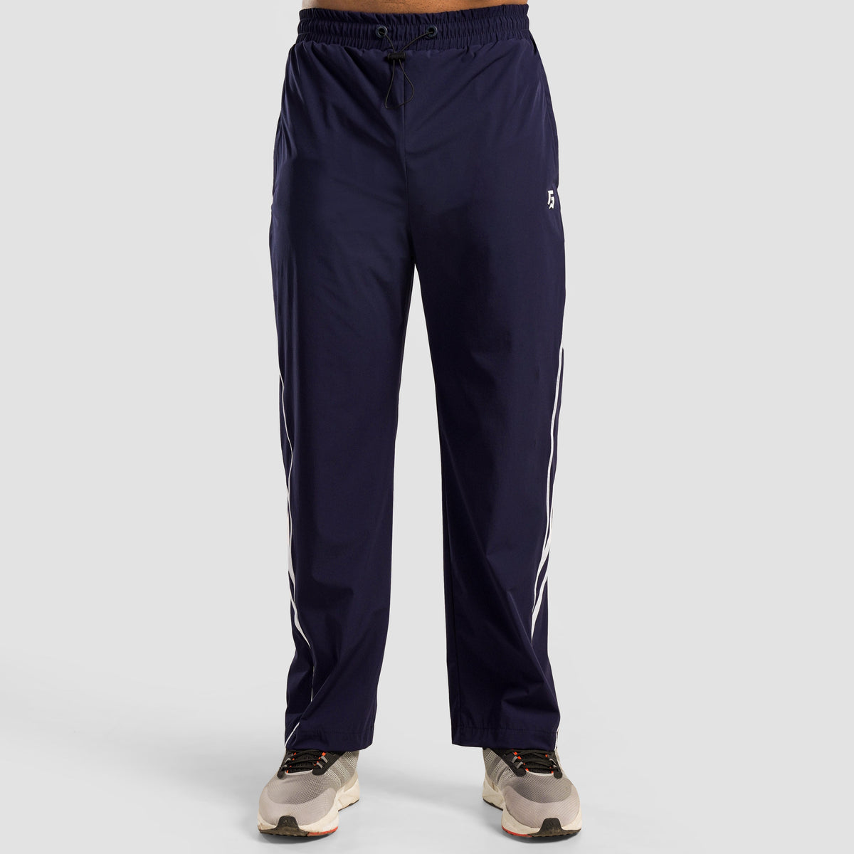 Back view of Navy Dual Stripe Trousers 2.0 for men