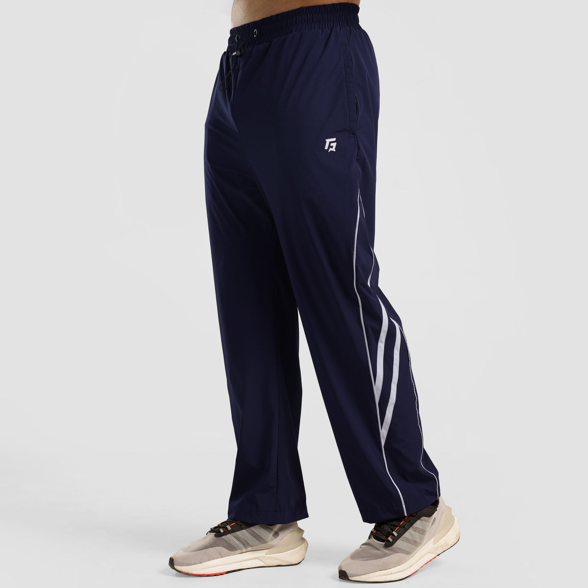Navy Dual Stripe Trousers 2.0 for men front view