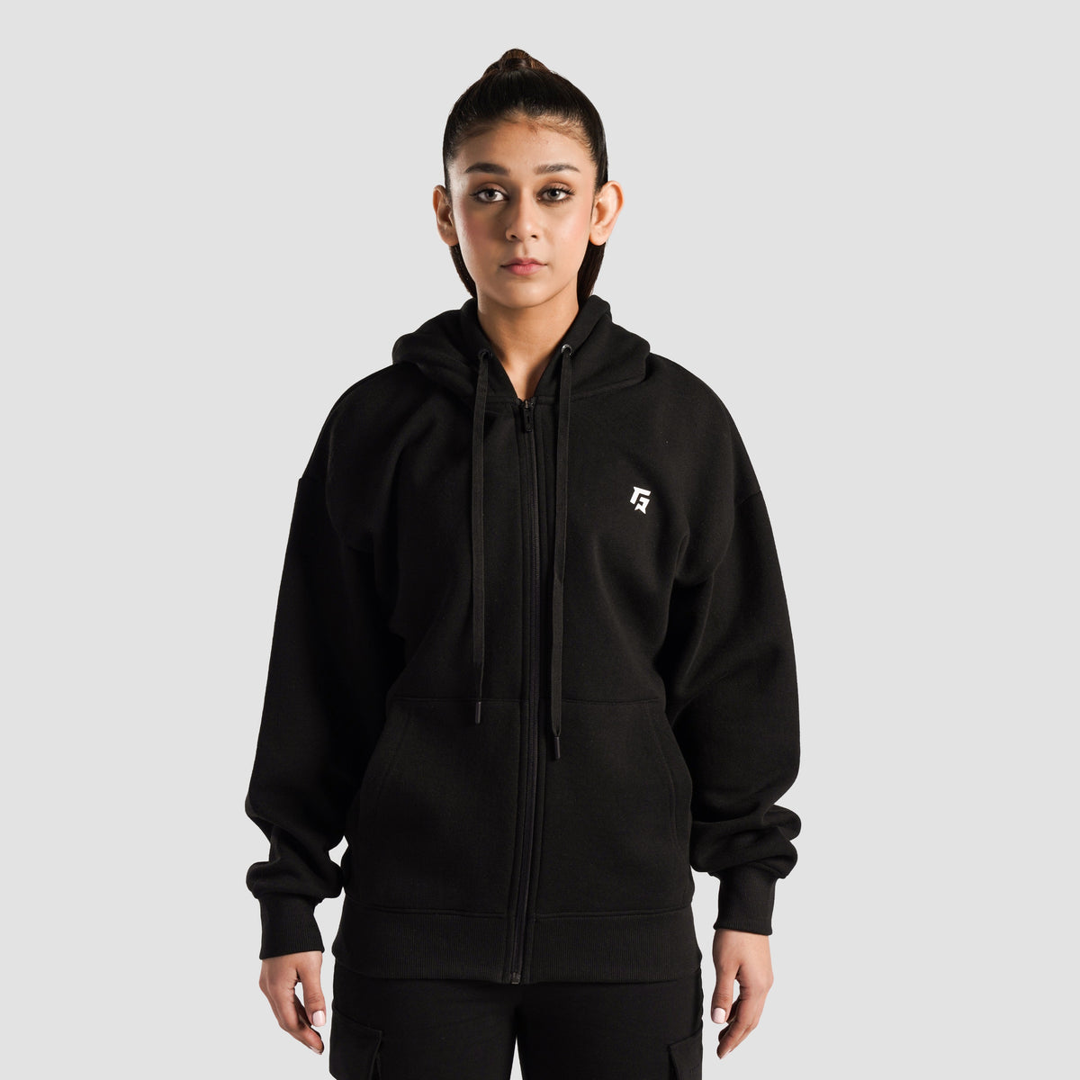 women gym jacket zip up workout sportswear back view Women Gym Jacket GymArmour Pakistan
