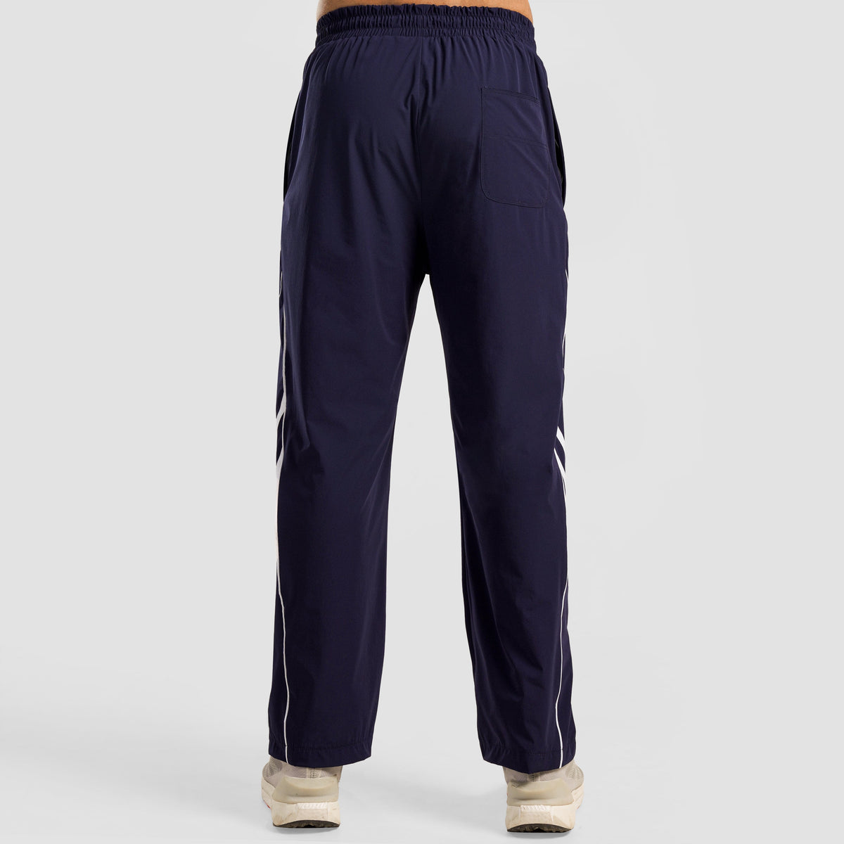 Side angle of Navy Dual Stripe Trousers 2.0 for men